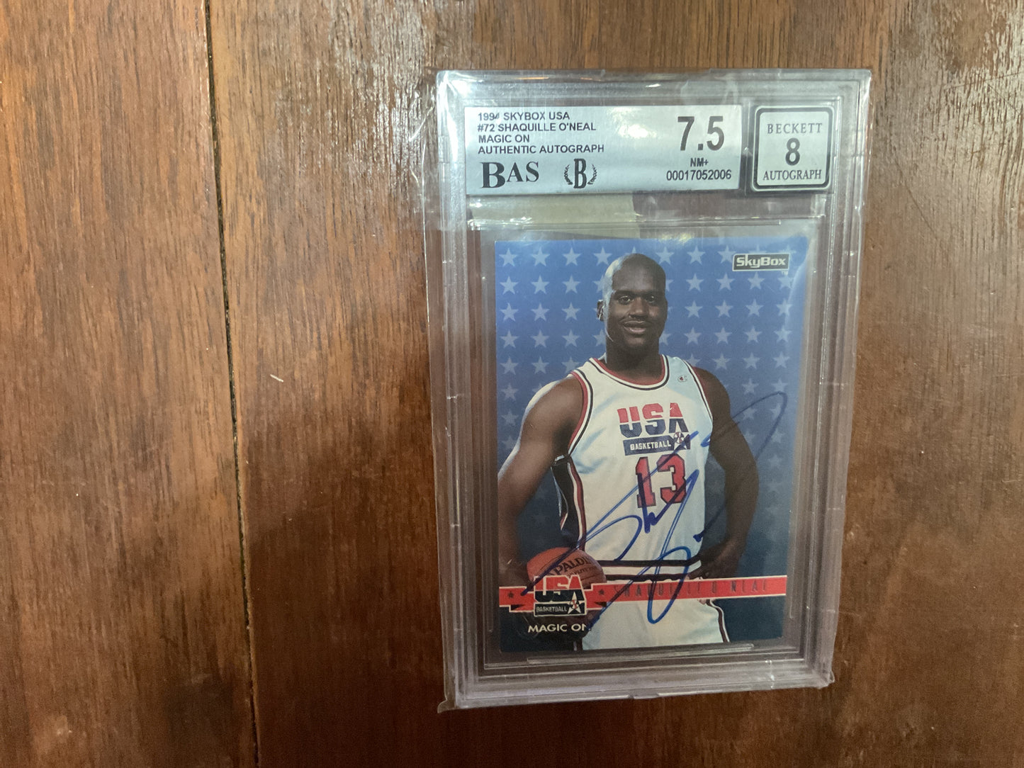 1994 Skybox Shaquille O’Neal Magic On Auto