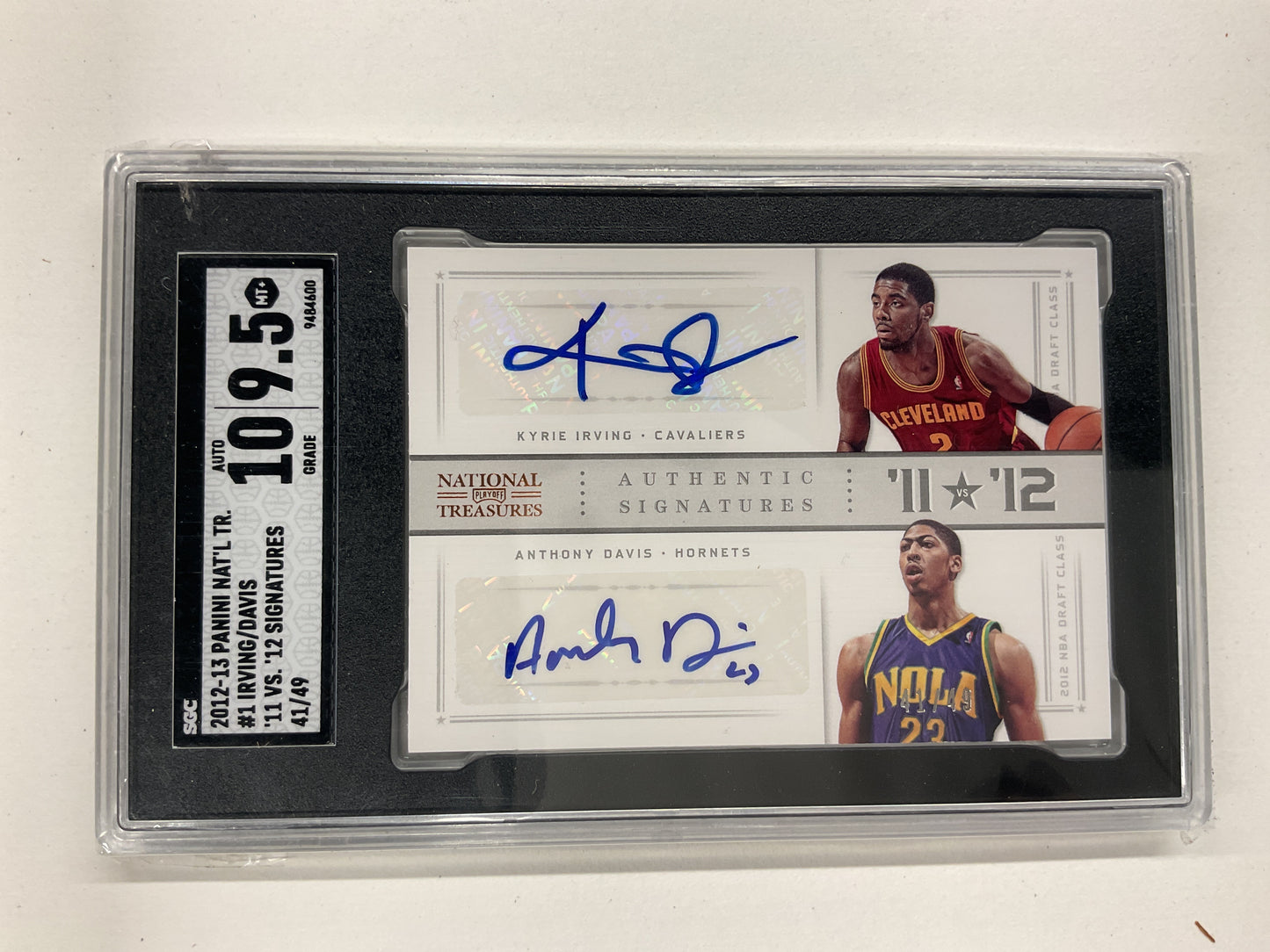 2012 NTreasures KIrving/ADavis Dual Auto rc #1. /49