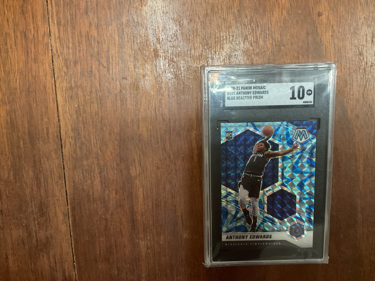 2020/21 Mosaic Anthony Edward’s Blue Reactive prizm