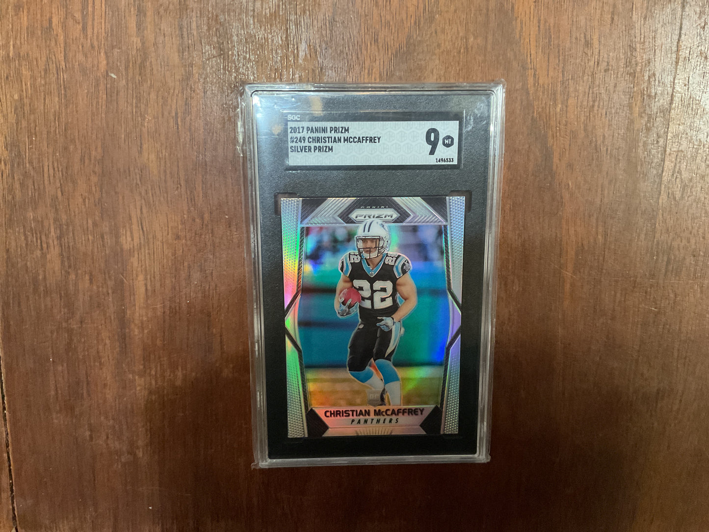 2017 Prizm Christian McCaffery silver Prizm