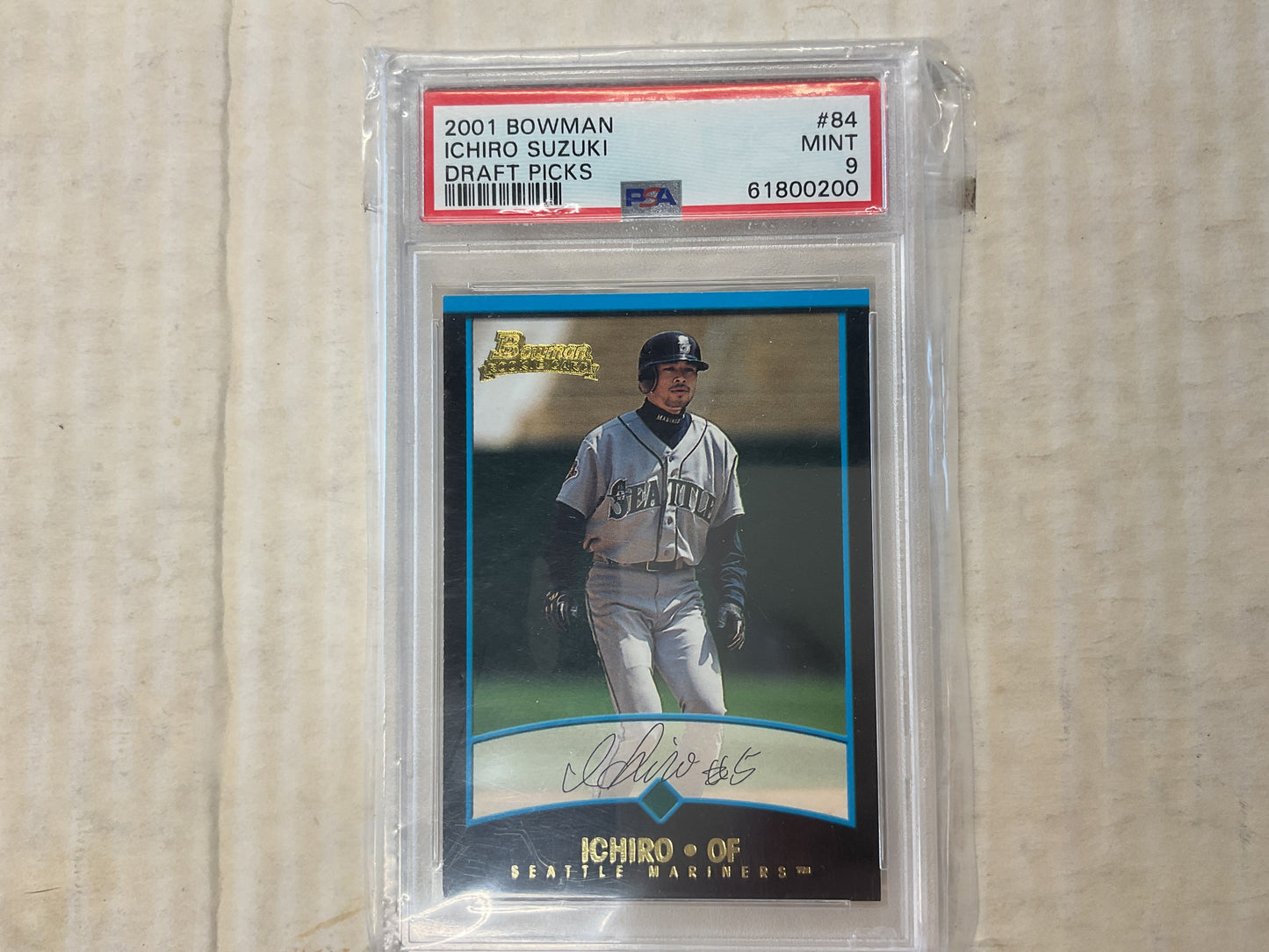 2001 Bowman Draft Ichiro Susuki Rc PSA 9
