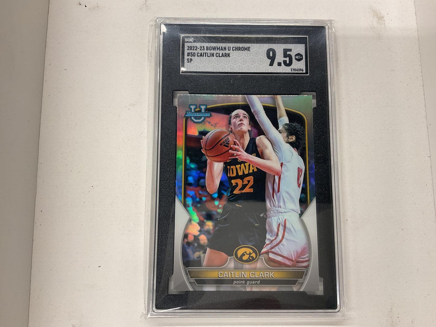 2022/23 Bowman U Caitlin Clark SP Refractor SGC 9.5