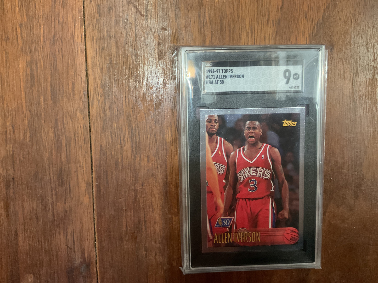 1996/97 Topps Allen Iverson NBA at 50 Foil