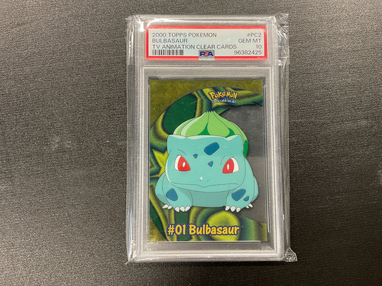 2000 Bulbasaur TV Animation Clear PSA 10