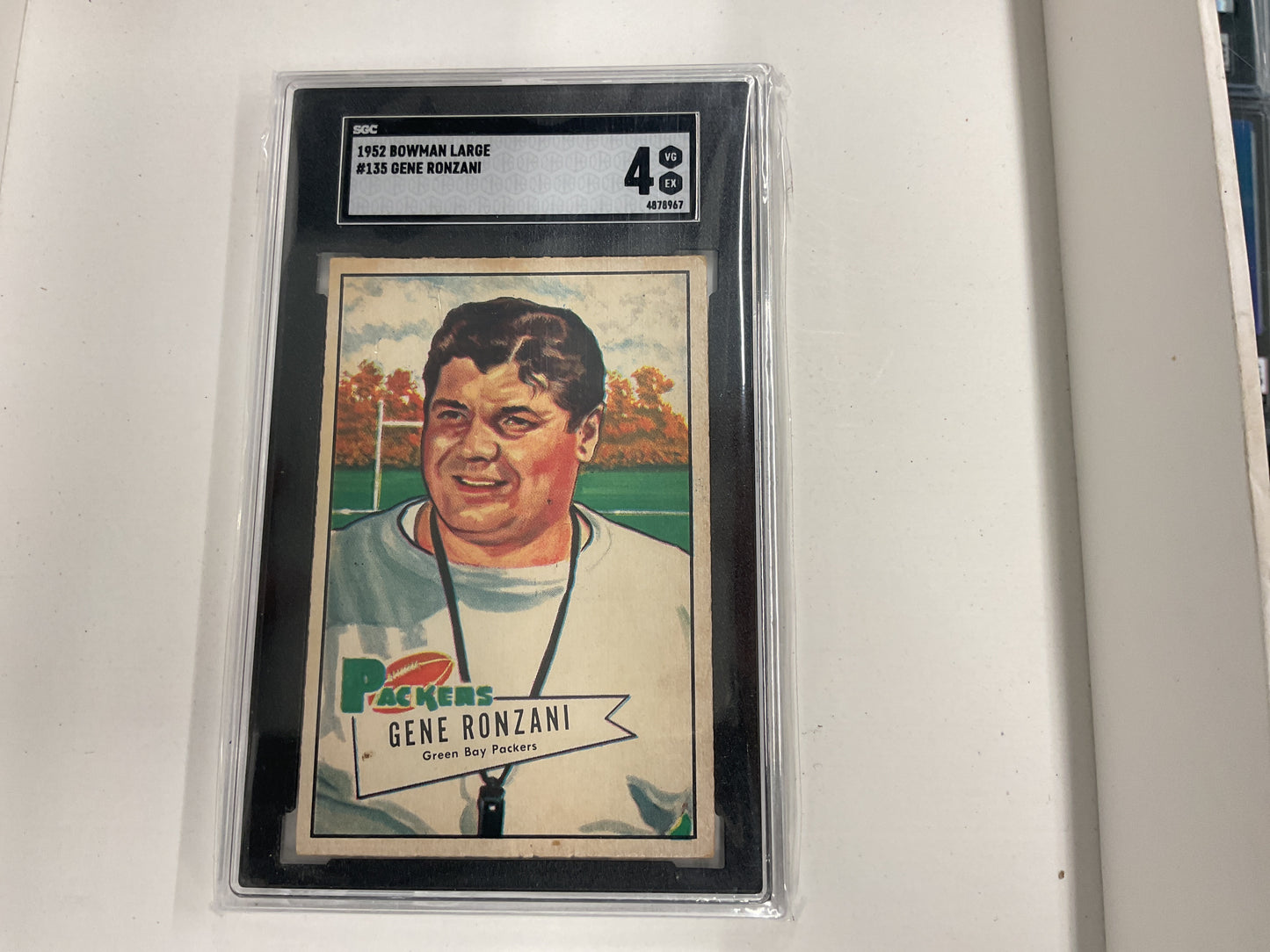 1952 Bowman Gene Ronzani SGC 4