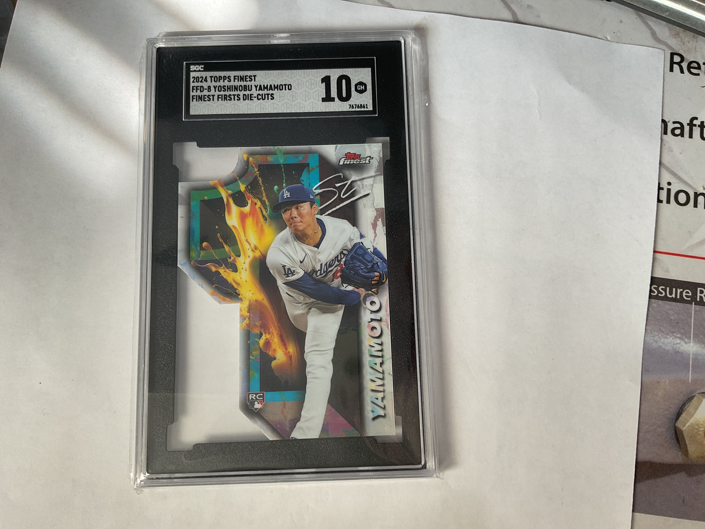 2024 Finest Yoshinobu 	Yamamoto Firsts diecuts