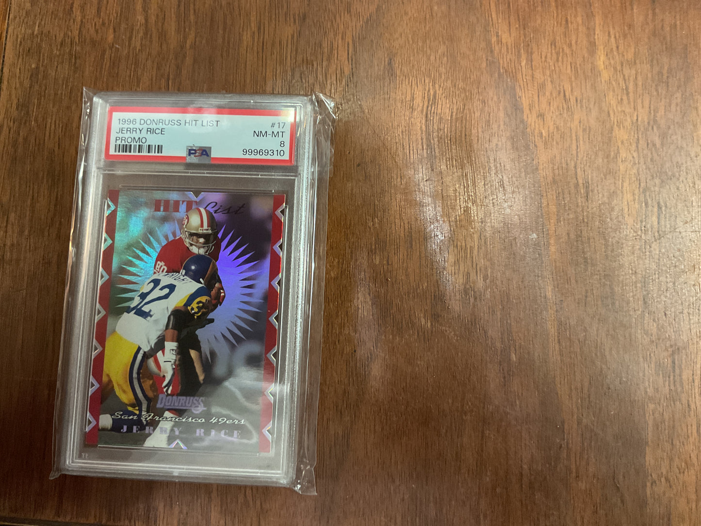 1996 Donruss Jerry Rice Hit List Promo