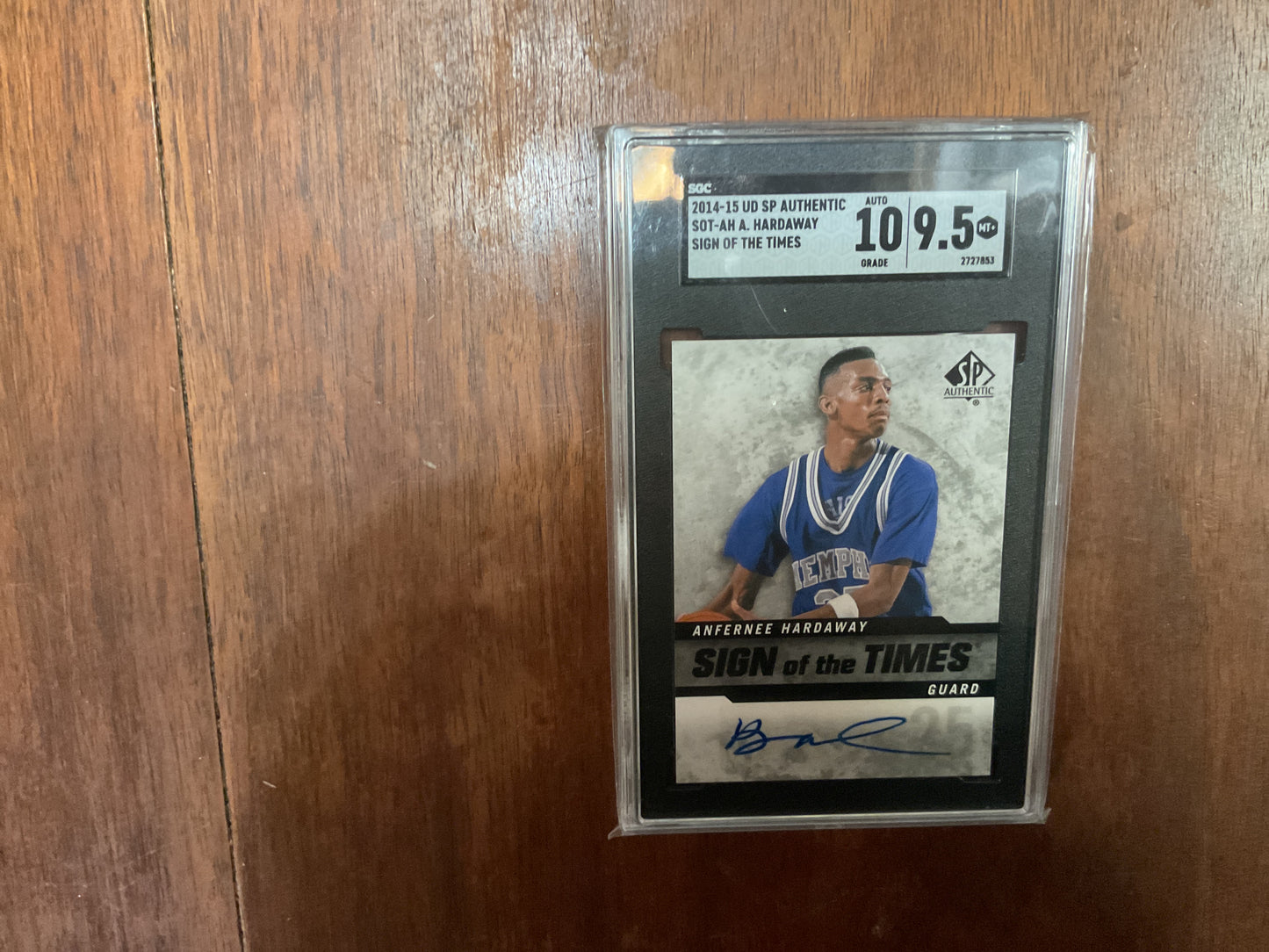 2014/15 UD SP Authentic SOTT Auto Anfernee Hardaway