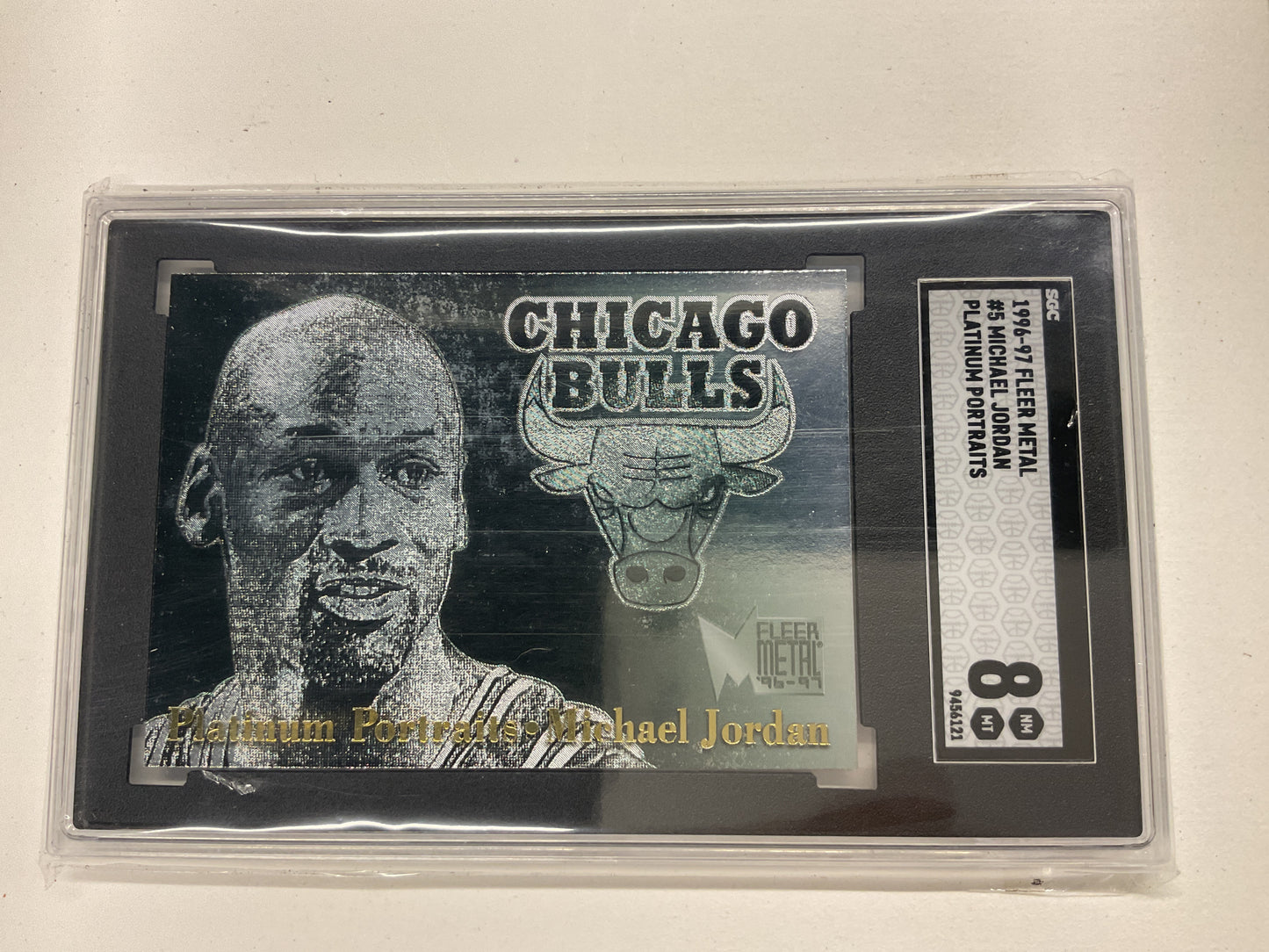 1996/97 Fleer Metal Michael Jordan Platinum Portrait