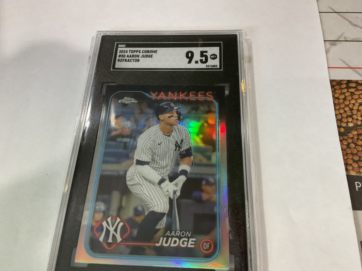 2024 Topps Chrome Aaron Judge Refractor