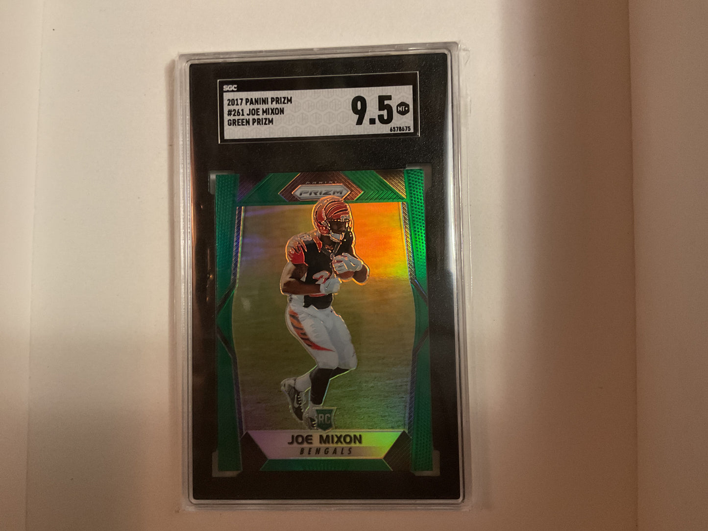 2017 Prizm Joe Mixon Green Prizm rc #261