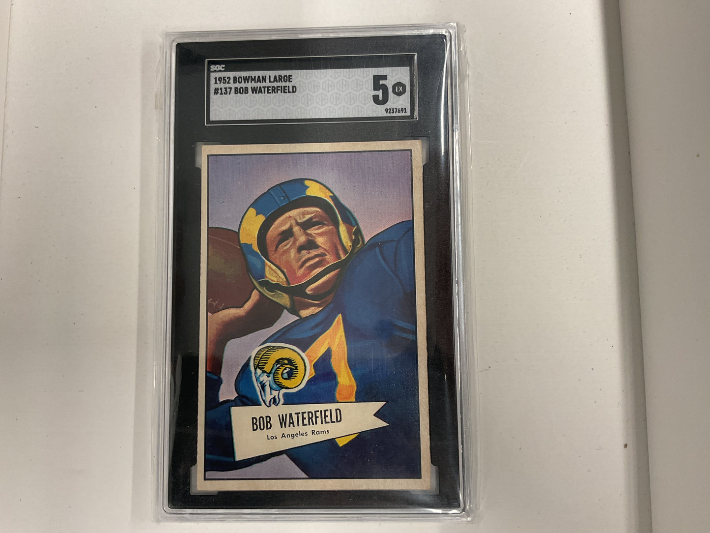 1952 Bowman Bob Waterfield SGC 5