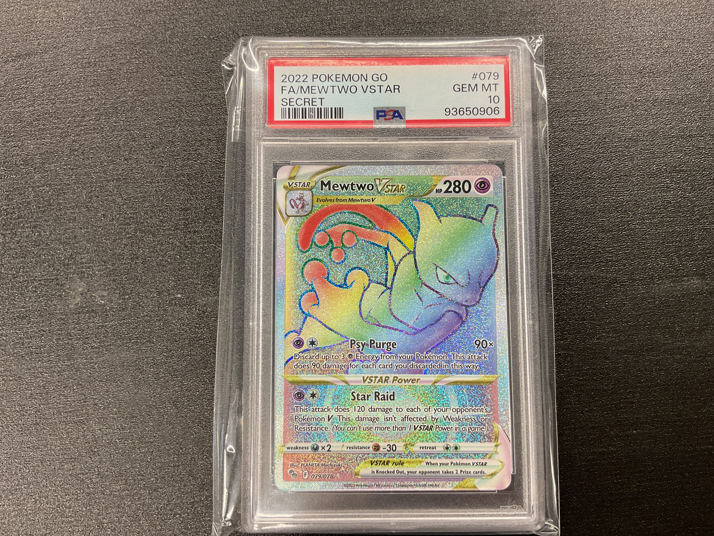 2022 FA/Mewtwo Vstar PSA 10