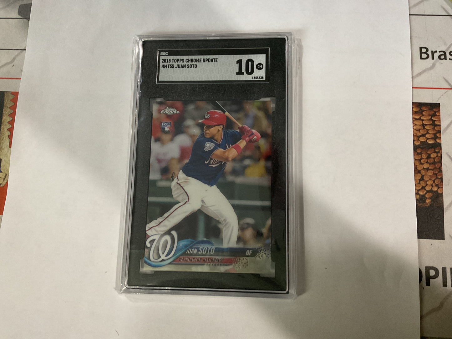 2018 Topps Chrome Update Juan Soto SGC 10