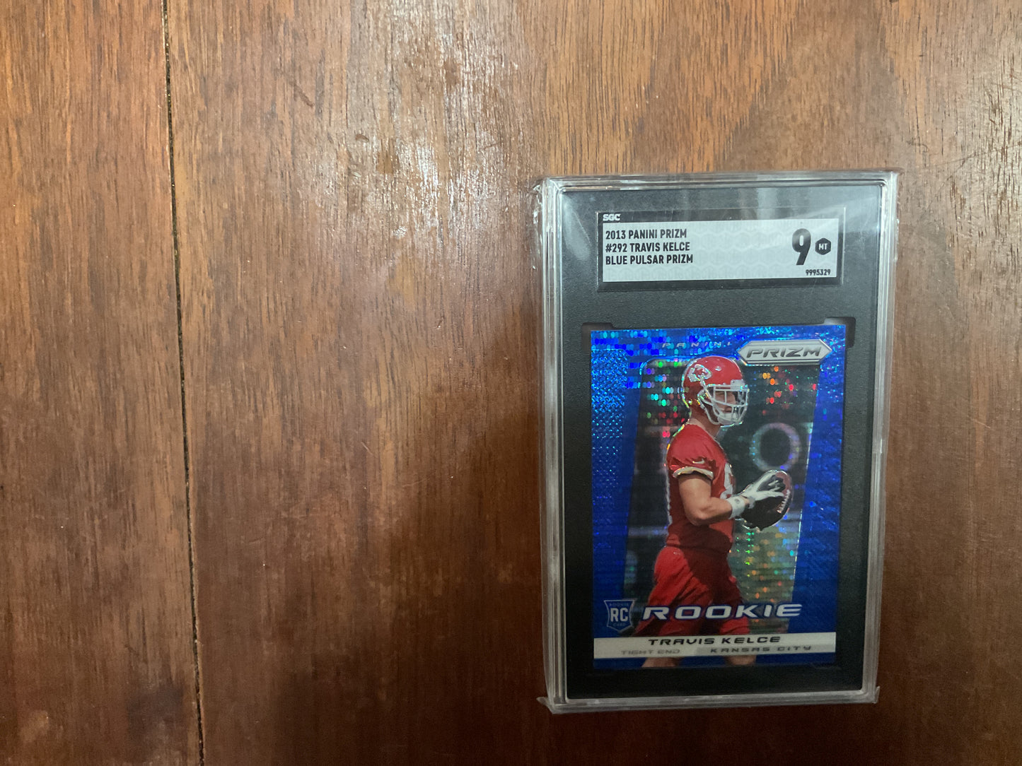 2013 Prizm Travis Kelce Blue Pulsar prizm