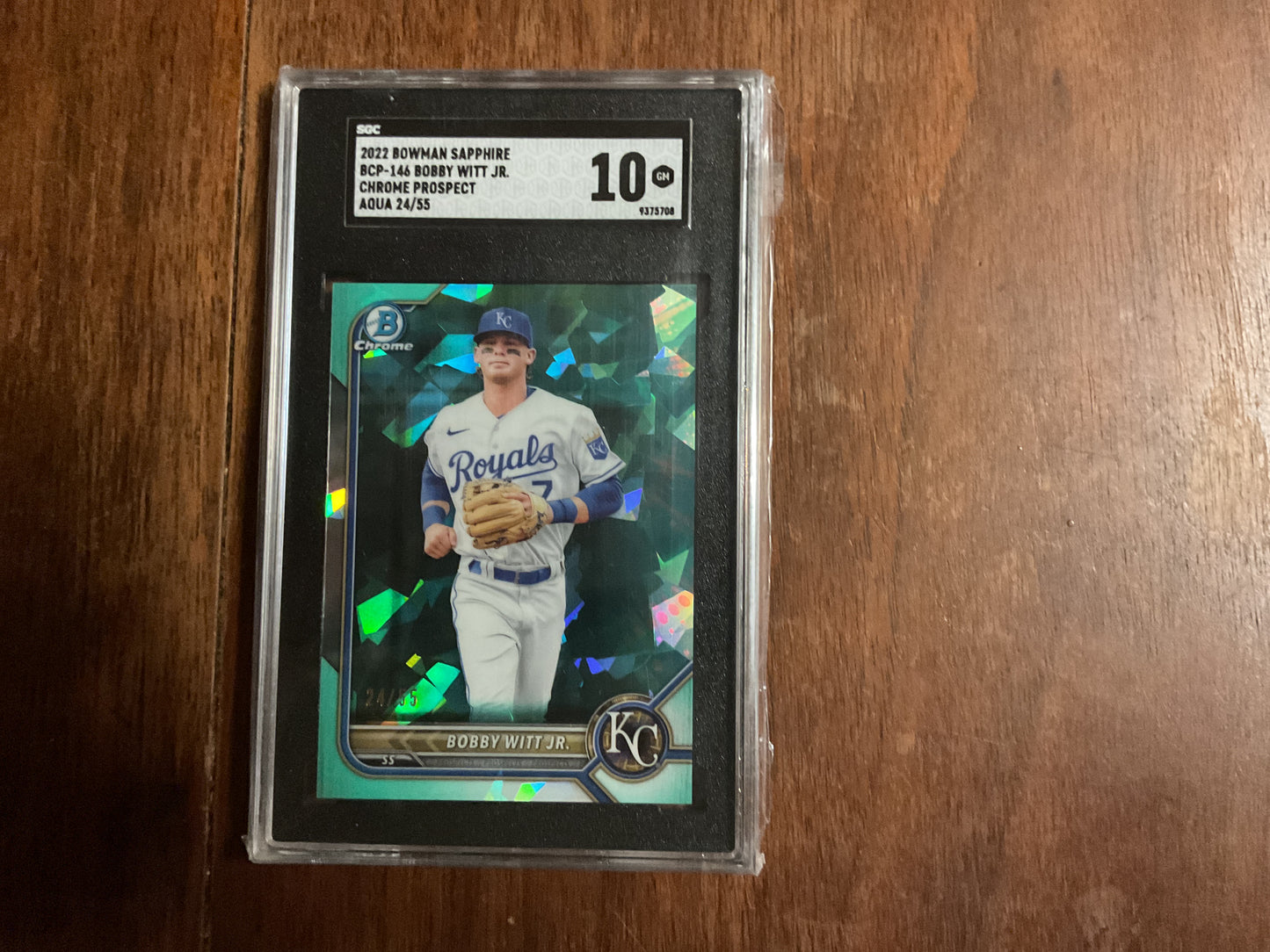 2022 Bowman Sapphire Bobby Witt Aqua