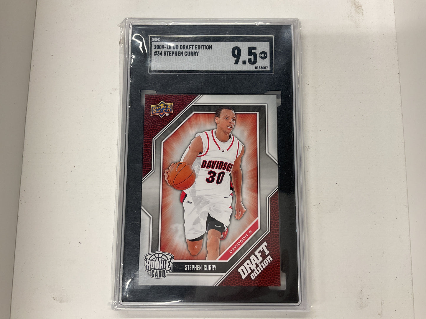 2009/10 UU Draft Ed Steph Curry rc SGC 9.5