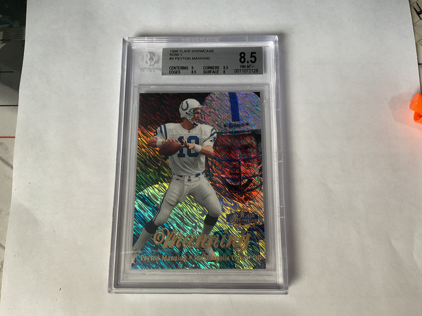 1998 Flair Showcase Peyton Manning row 1