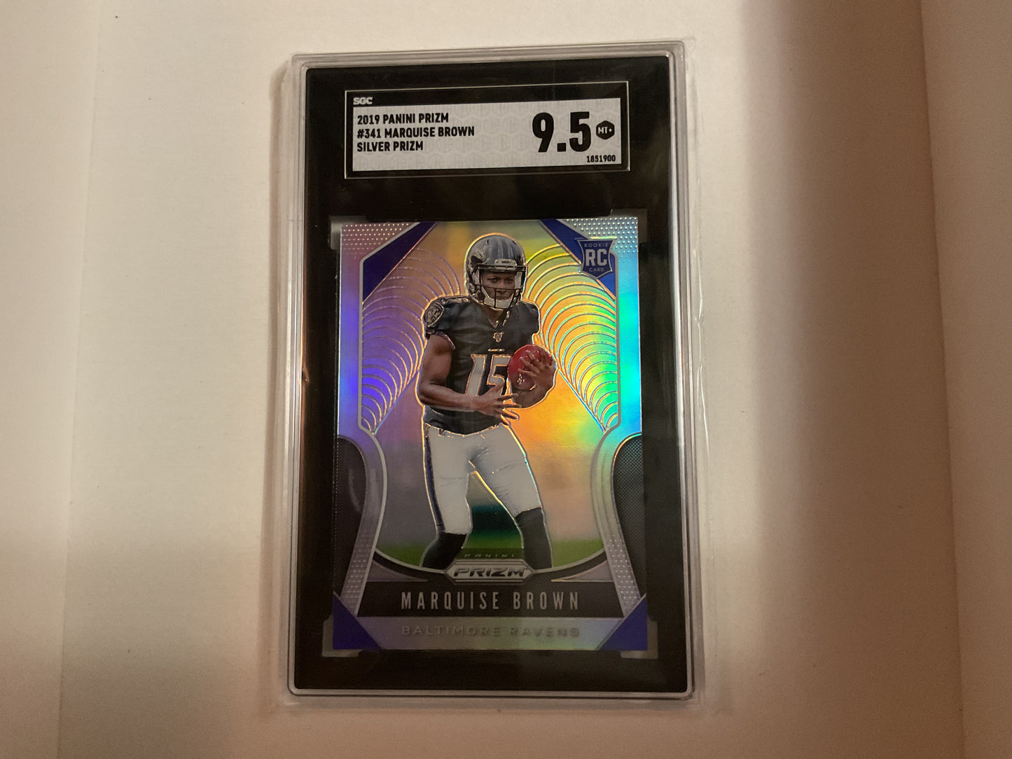 2019 Prizm Marquis Brown silver rc #341