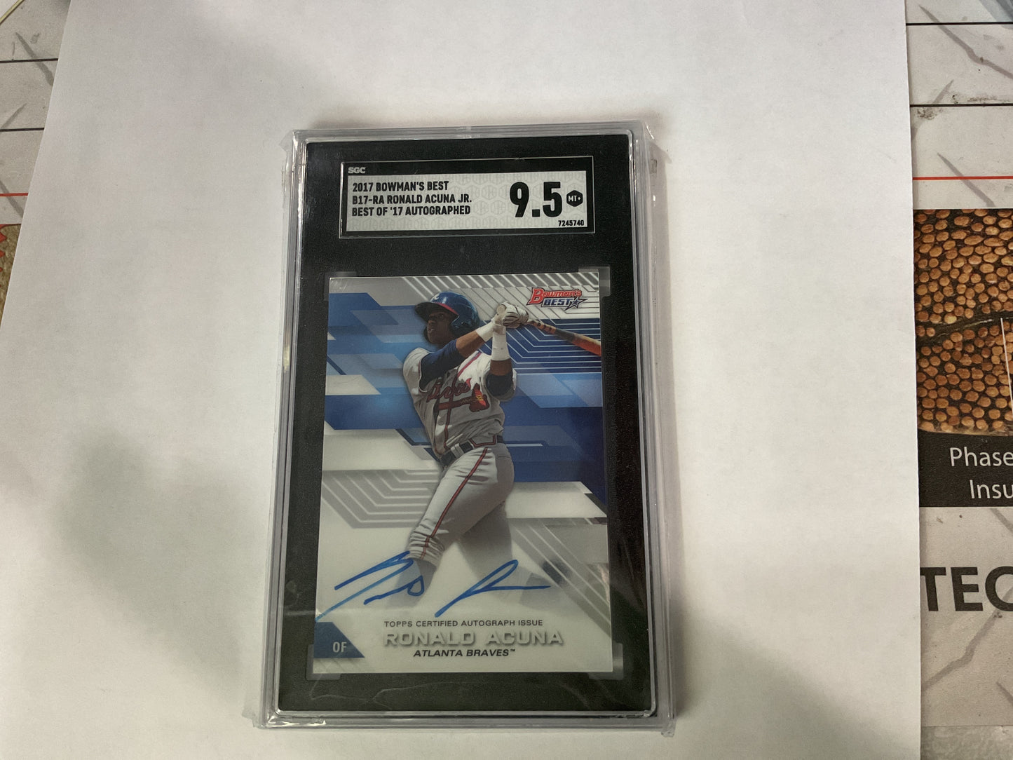 2017 Bowman’s Best Ronald Acuna Jr Auto