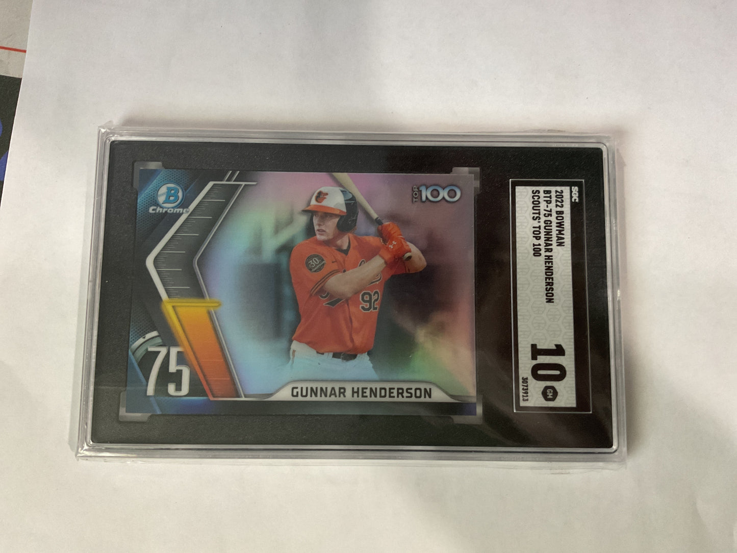 2022 Bowman Gunnar Henderson Scouts Top 100
