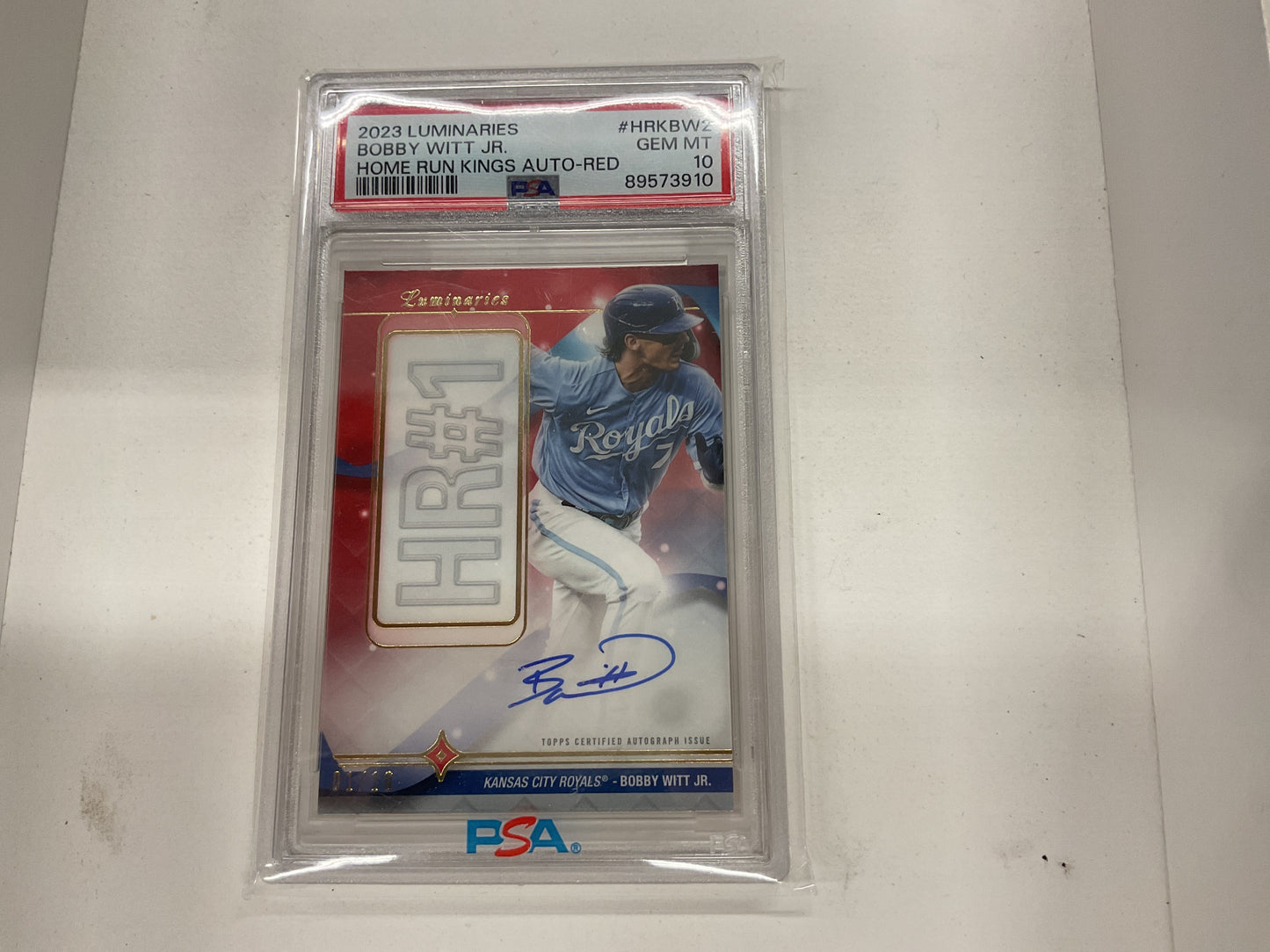 2023 Luminaries Bobby Witt Red Auto 1/10