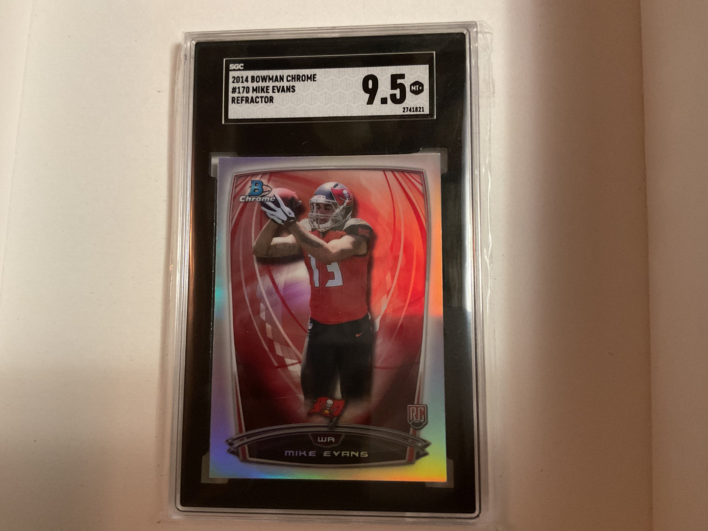 2014 Bowman Chrome Mike Evan’s refractor rc #170