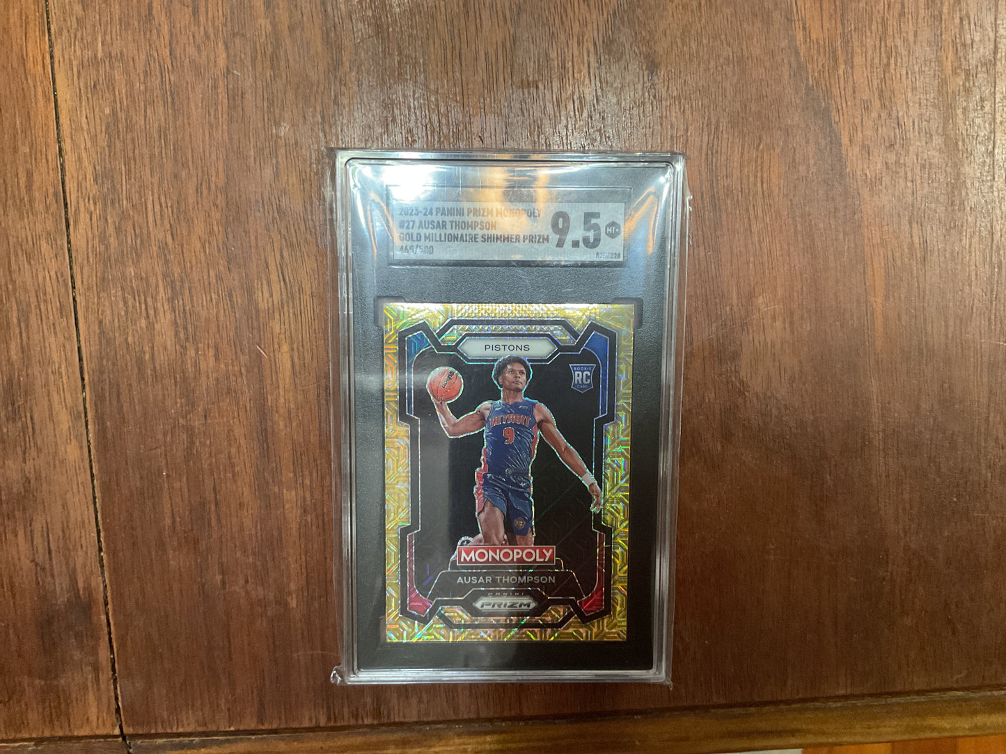 2023/24 Prizm Monopoly Ausar Thompson Gold Millionaire shimmer prizm /500