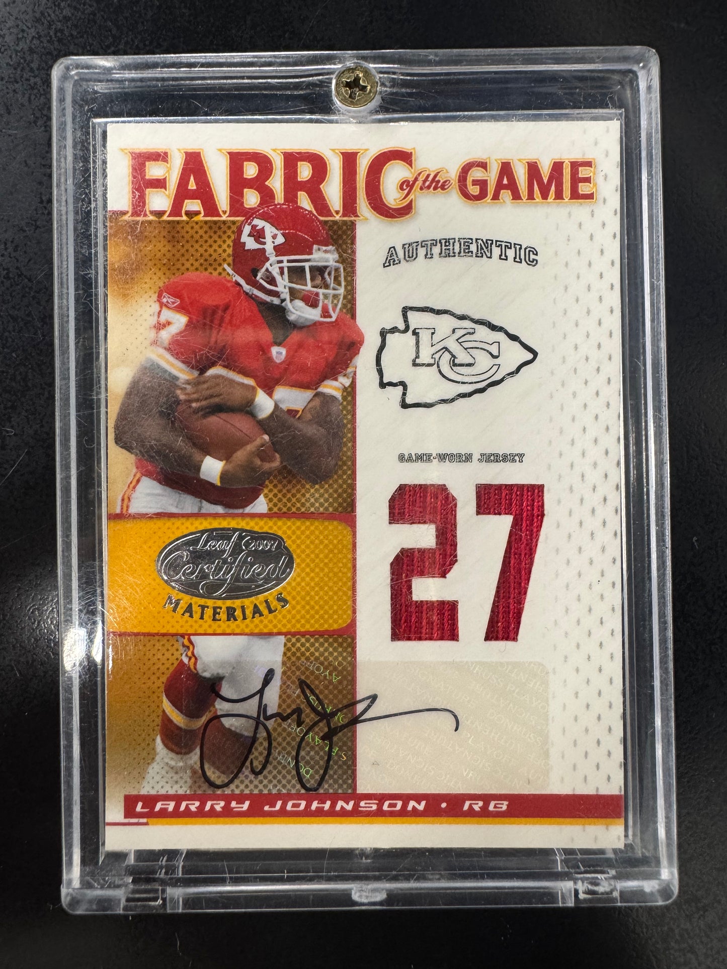 2007 Certified Larry Johnson FOTG /27