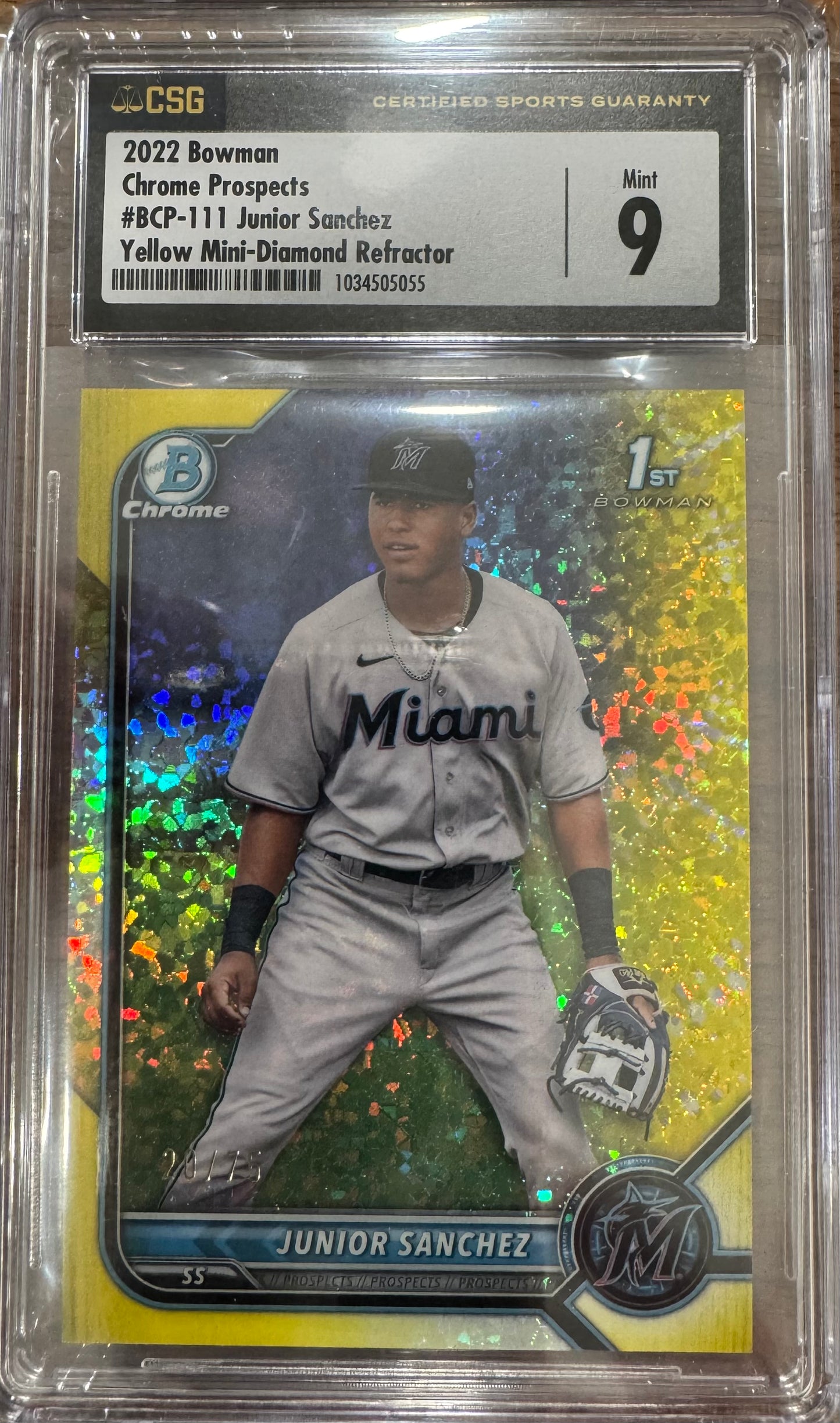 2022 Bowman Junior Sanchez #BCP-111 /75