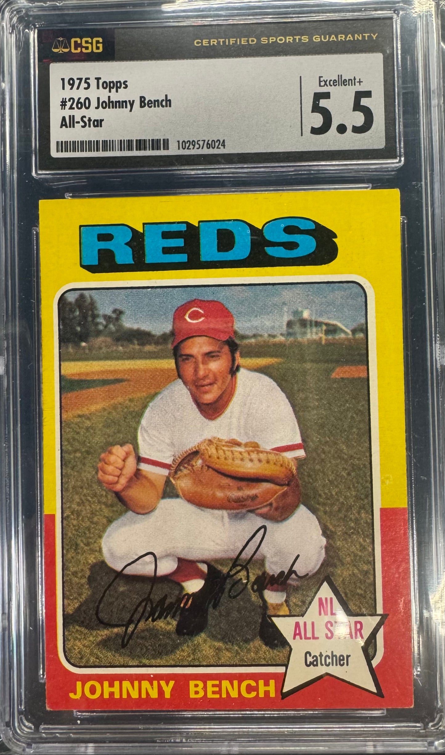 1975 Topps Johnny Bench All Star #260