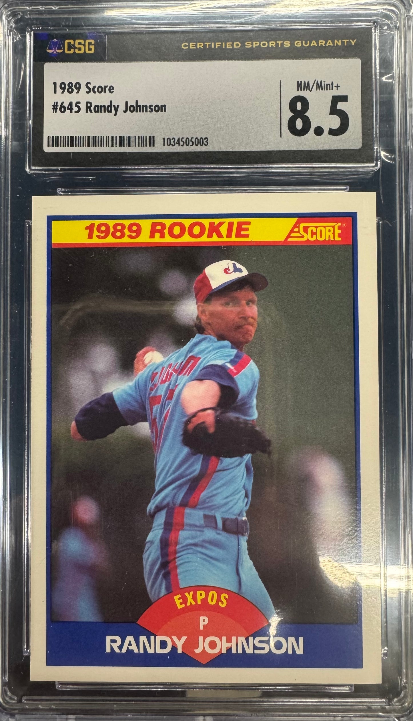 1989 Score Randy Johnson #645