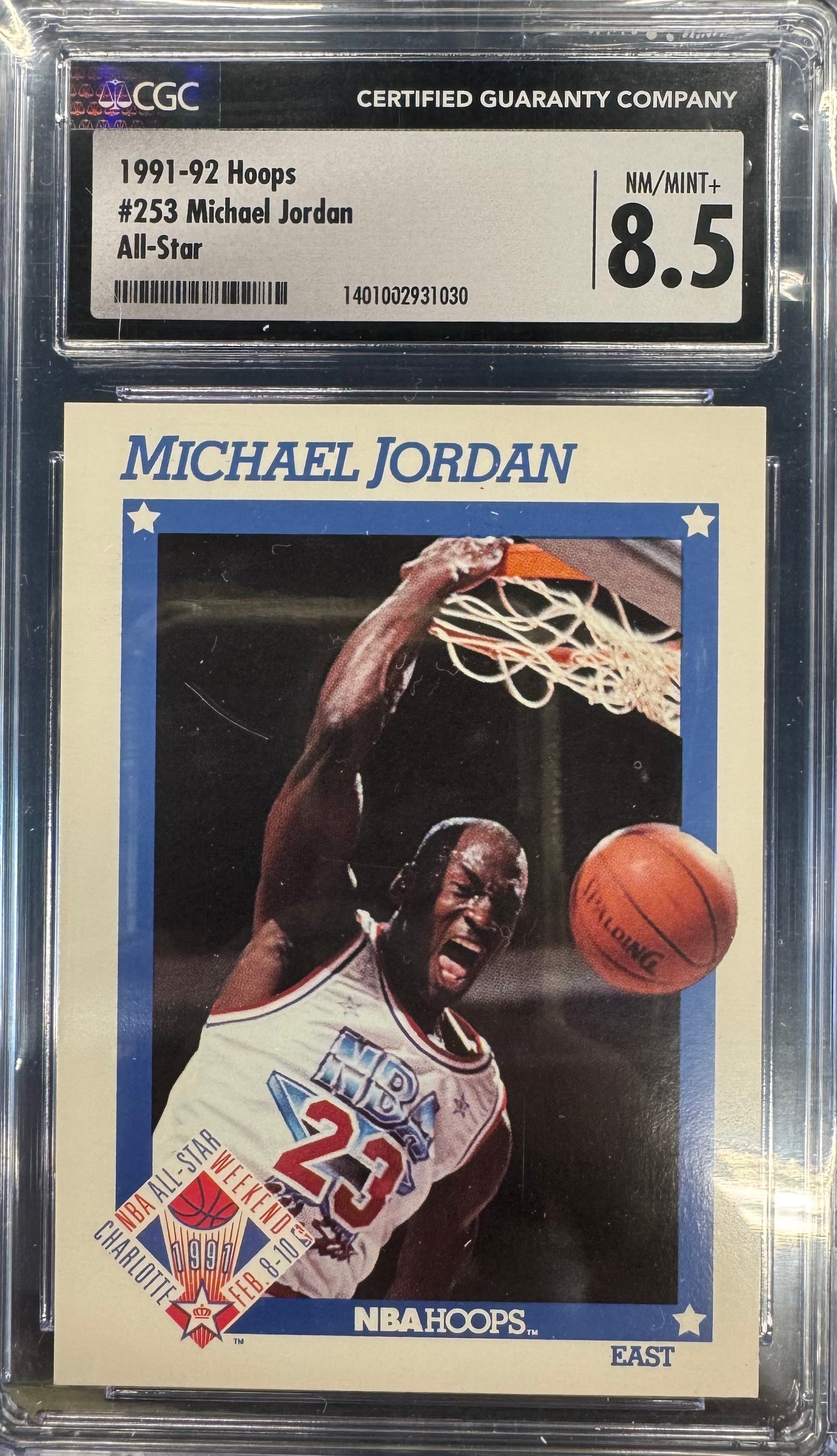 1991-92 Hoops Michael Jordan All Star #253