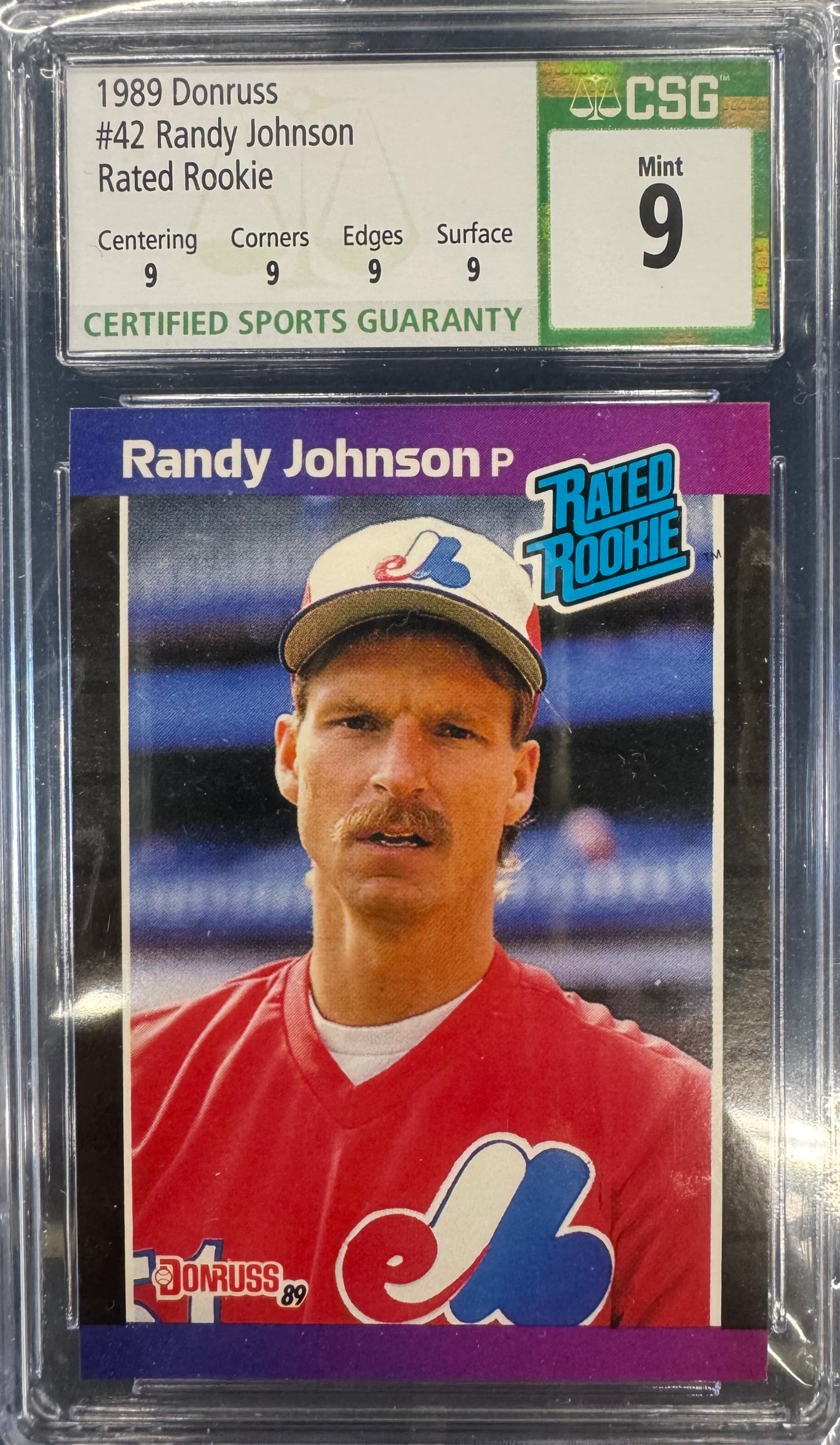 1989 Donruss Randy Johnson #42