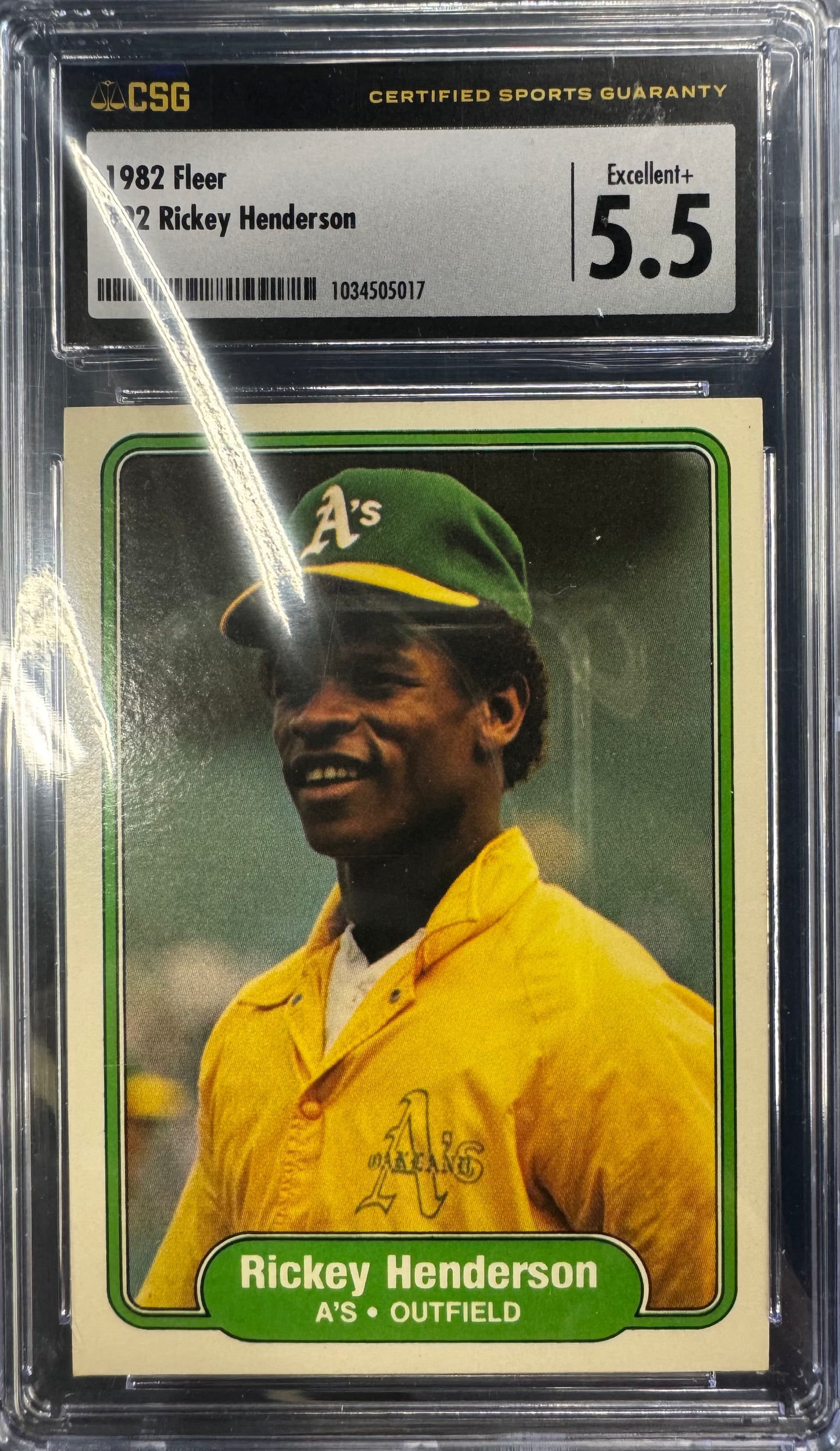1982 Fleer Rickey Henderson #92