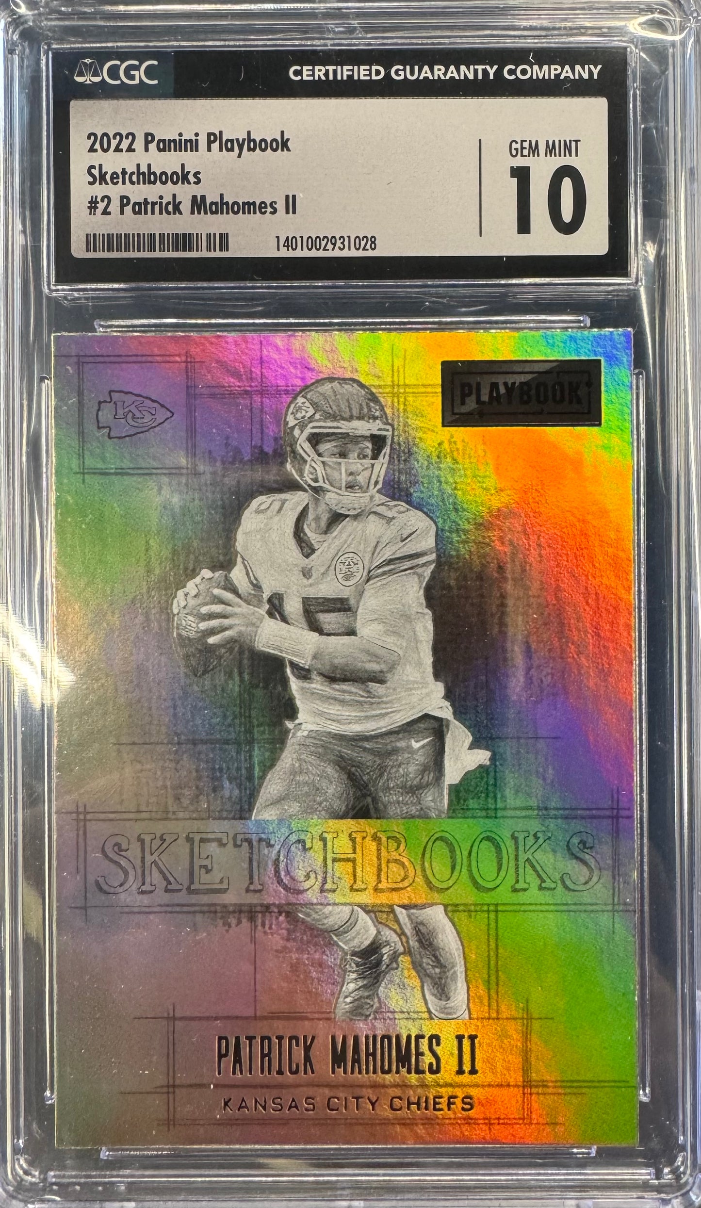 2022 Panini Playbook Sketchbooks Patrick Mahomes #2