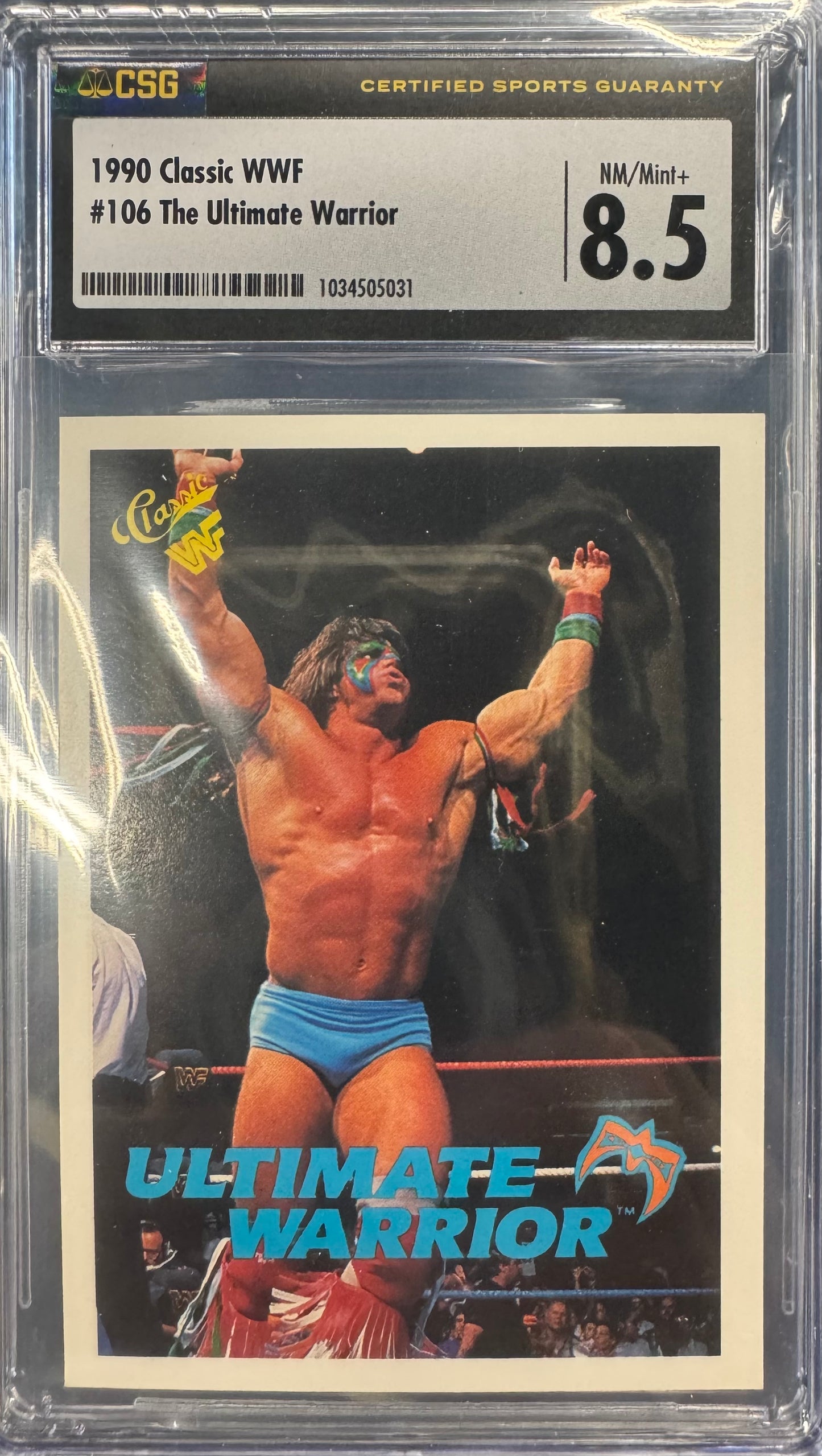 1990 Classic WWF Ultimate Warrior #106