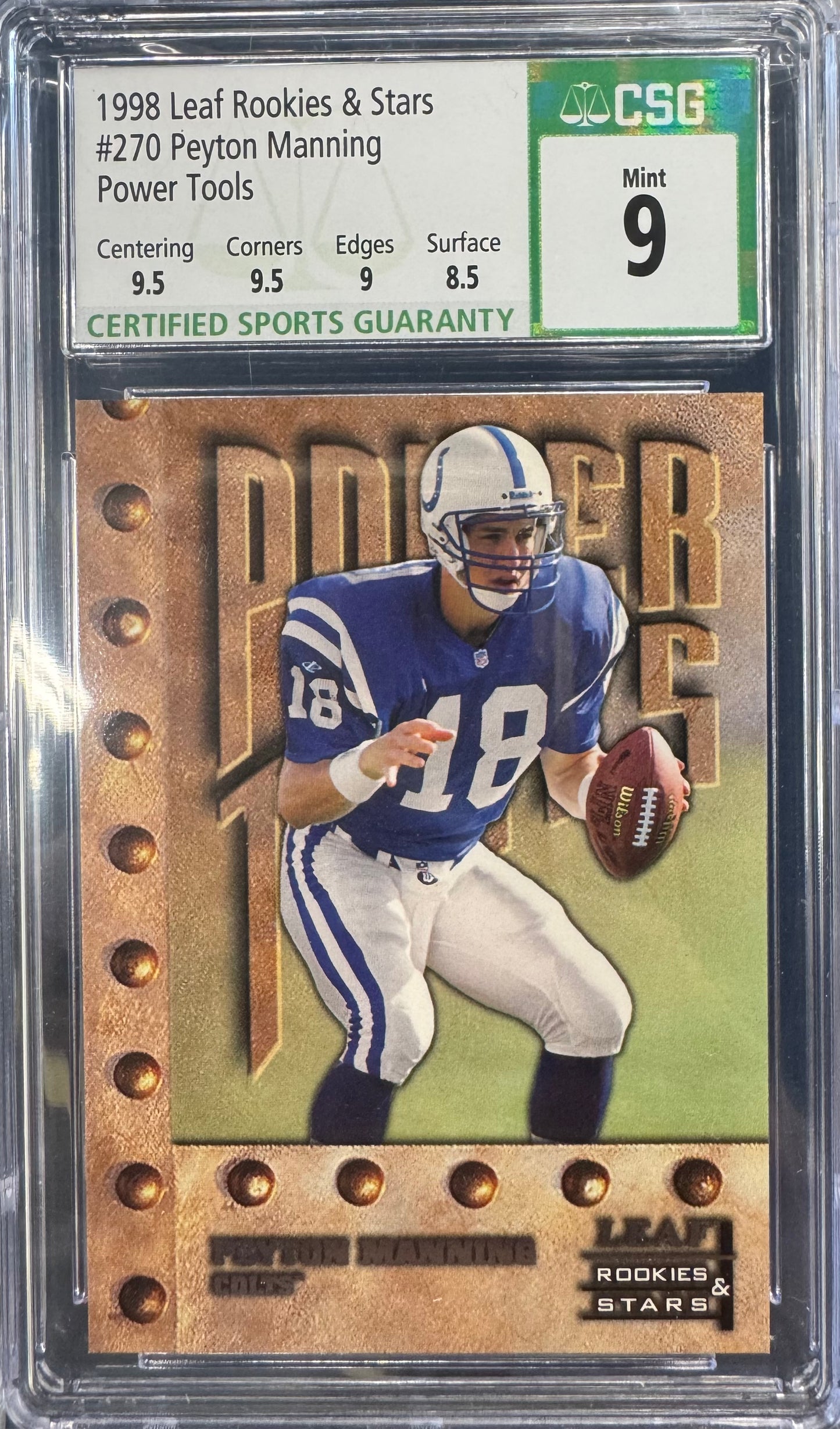 1998 Leaf Power Tools Peyton Manning #270