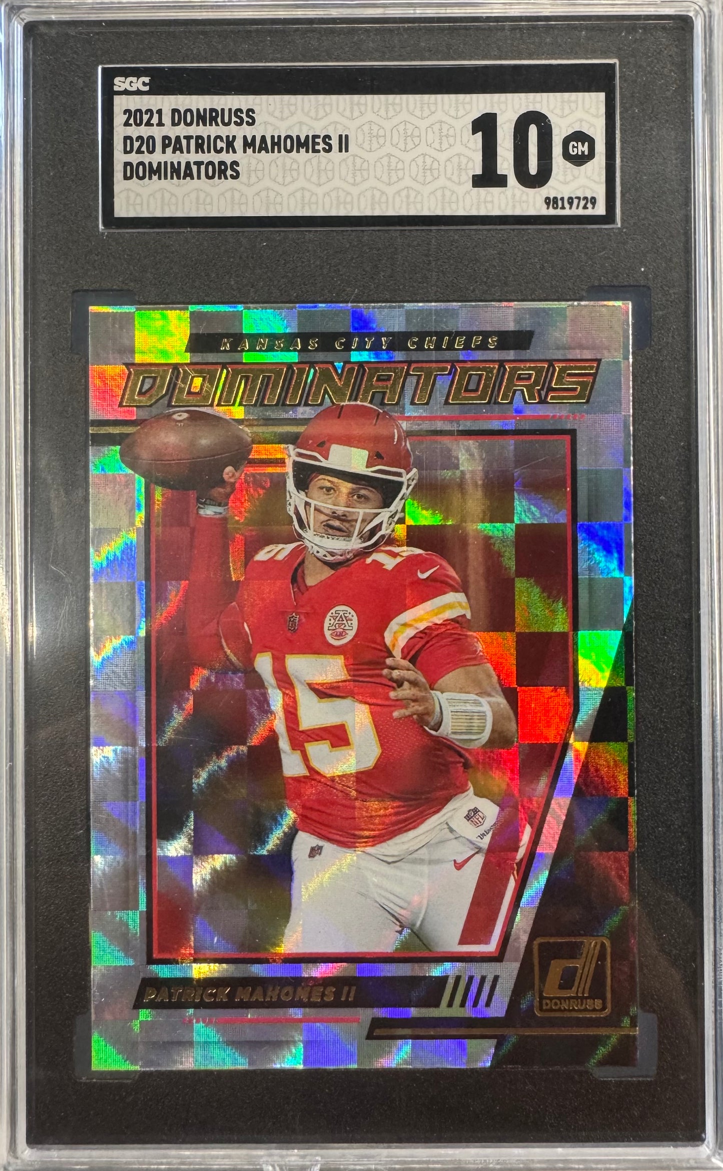 2021 Donruss Dominators Patrick Mahomes #D20 10