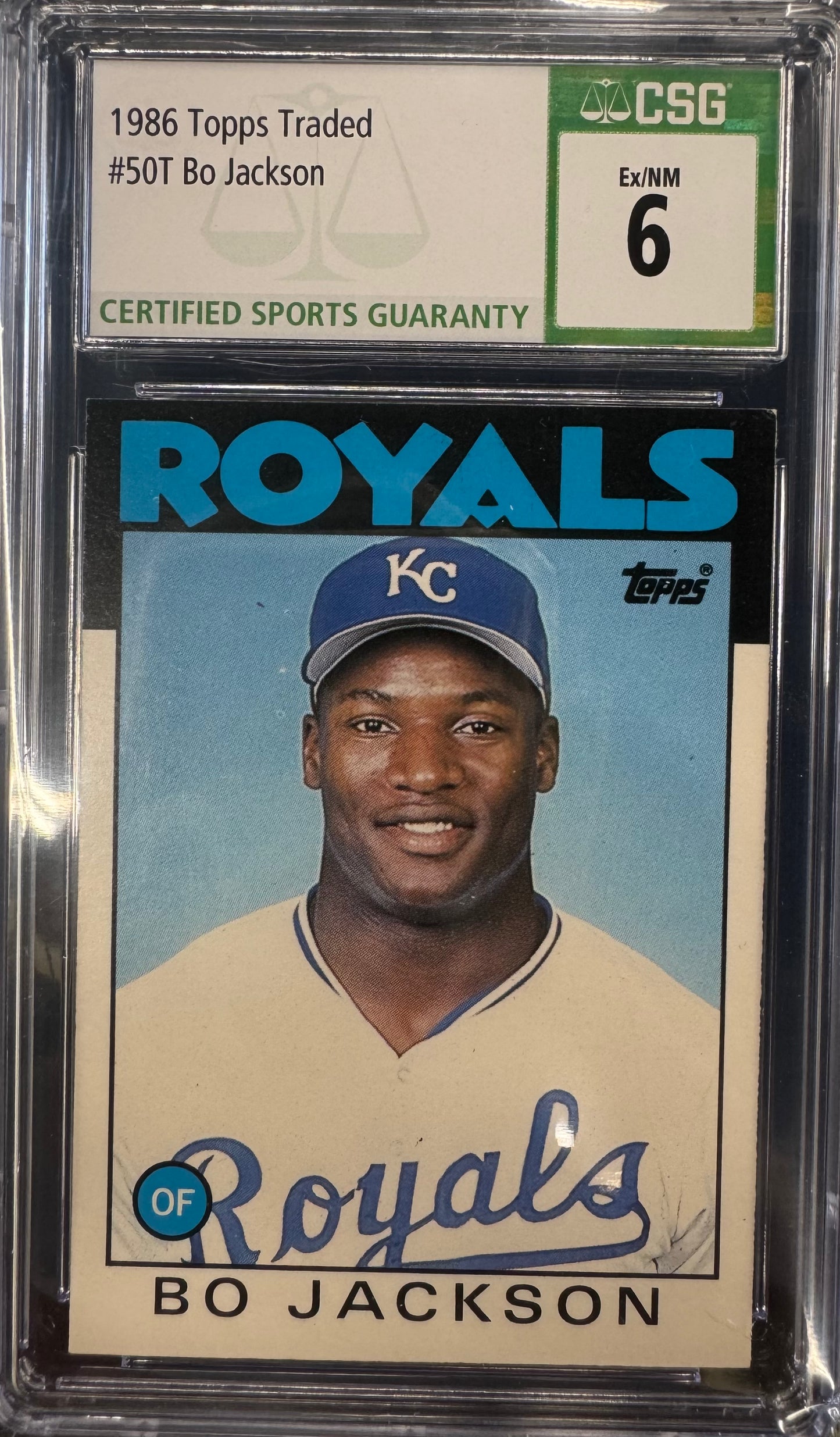 1986 Topps Traded Bo Jackson #50T 6