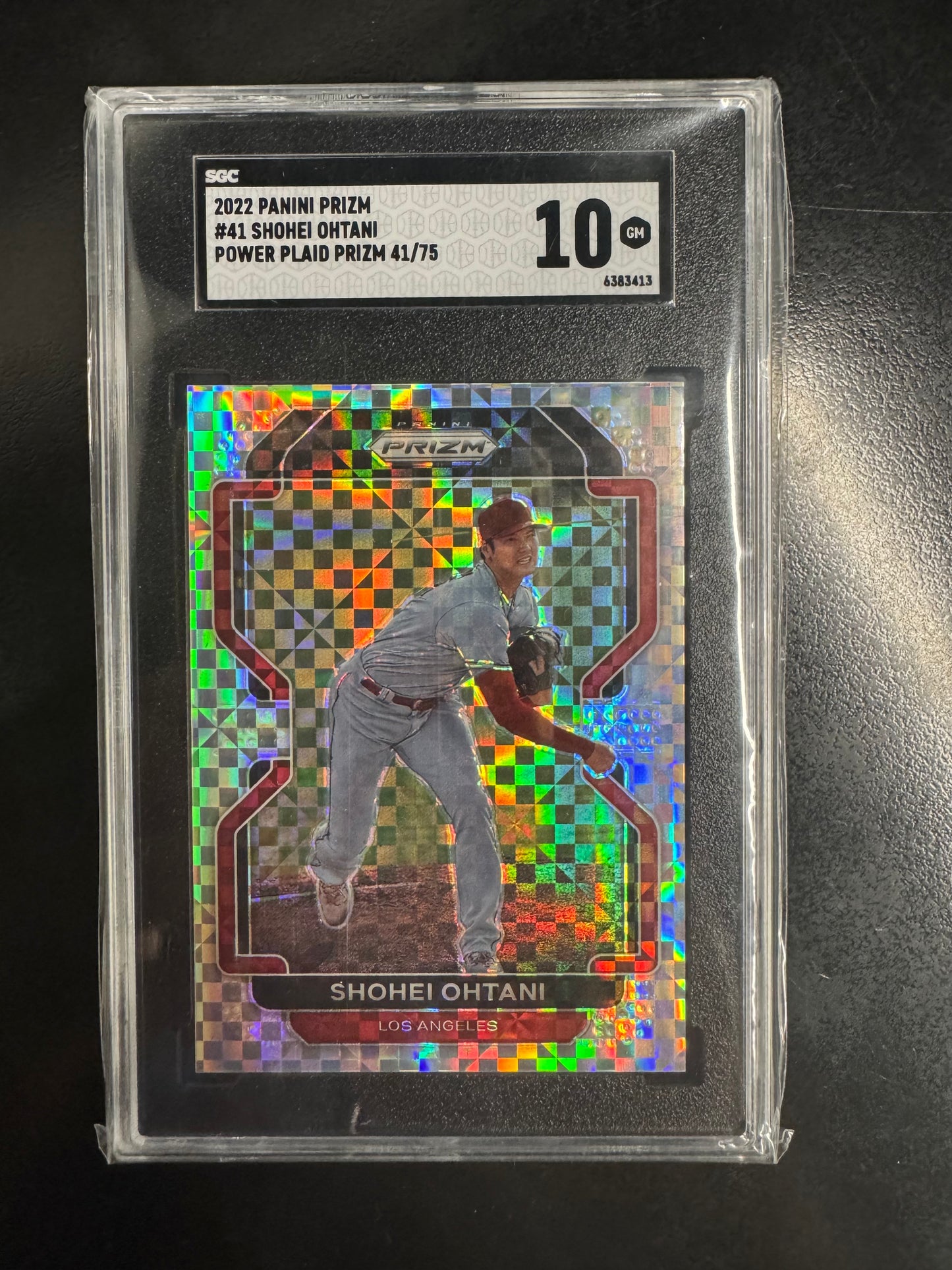 2022 Prizm Shohei Ohtani Power Plaid