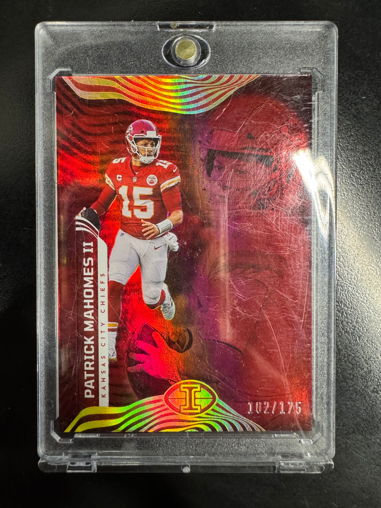 2022 Panini Illusions - Patrick Mahomes #44 Trophy Collection Red /175