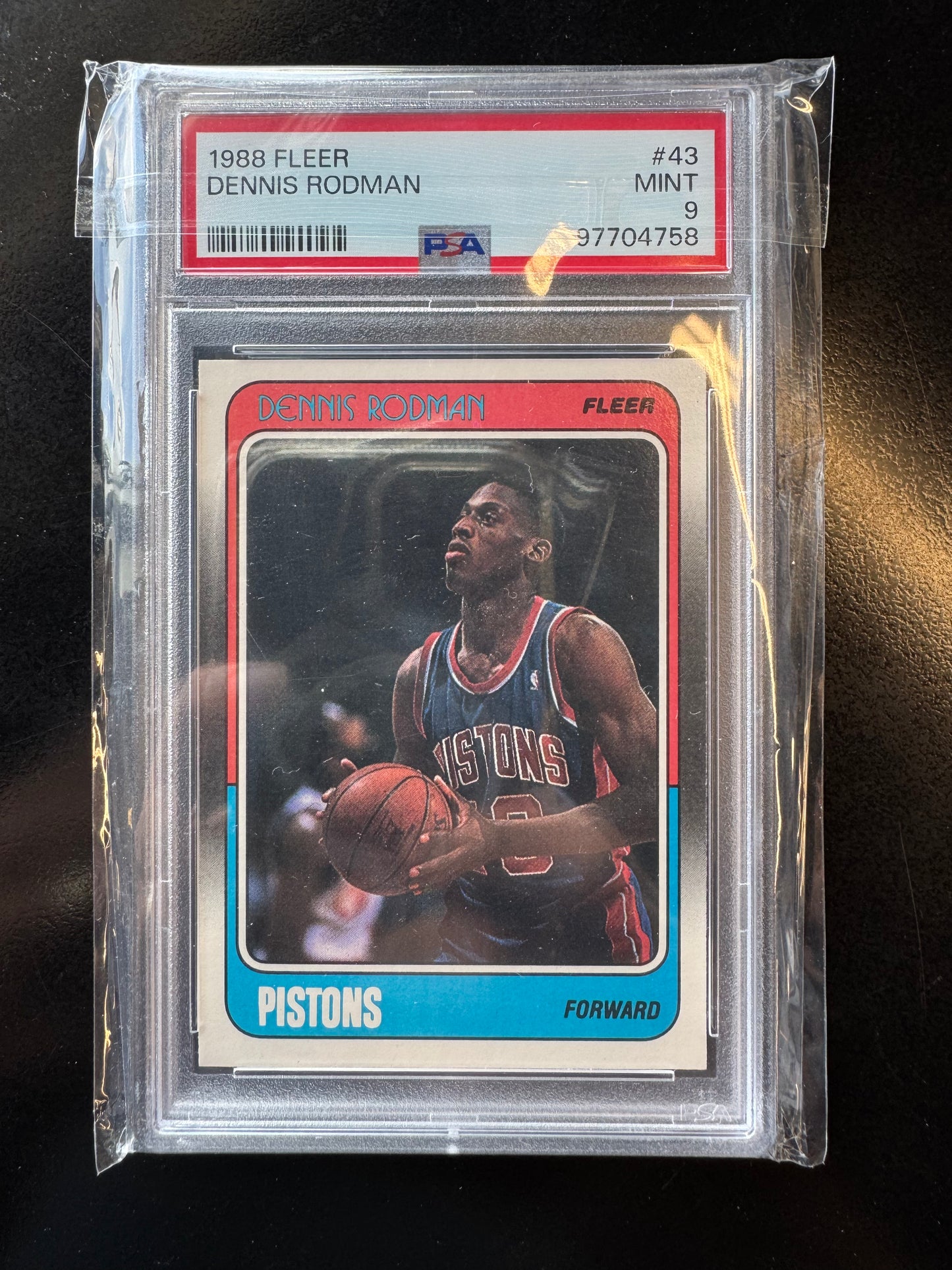 1988 Fleer Dennis Rodman #43