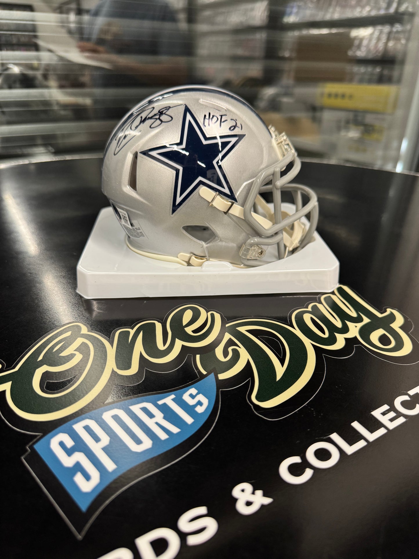 Mini Helmet - Cowboys Drew Person Flash