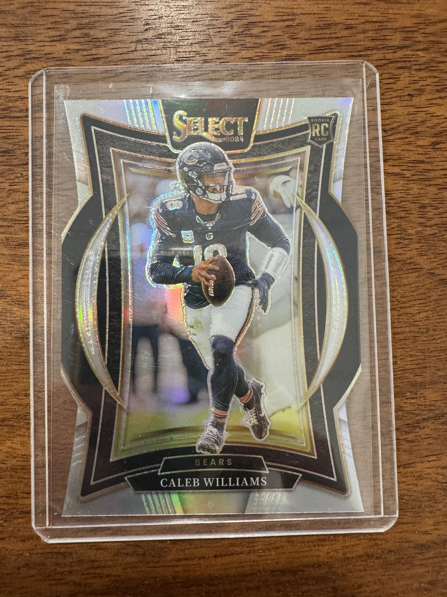2024 Panini Select - Concourse Caleb Williams #25 Silver Prizm Die-Cut (RC)