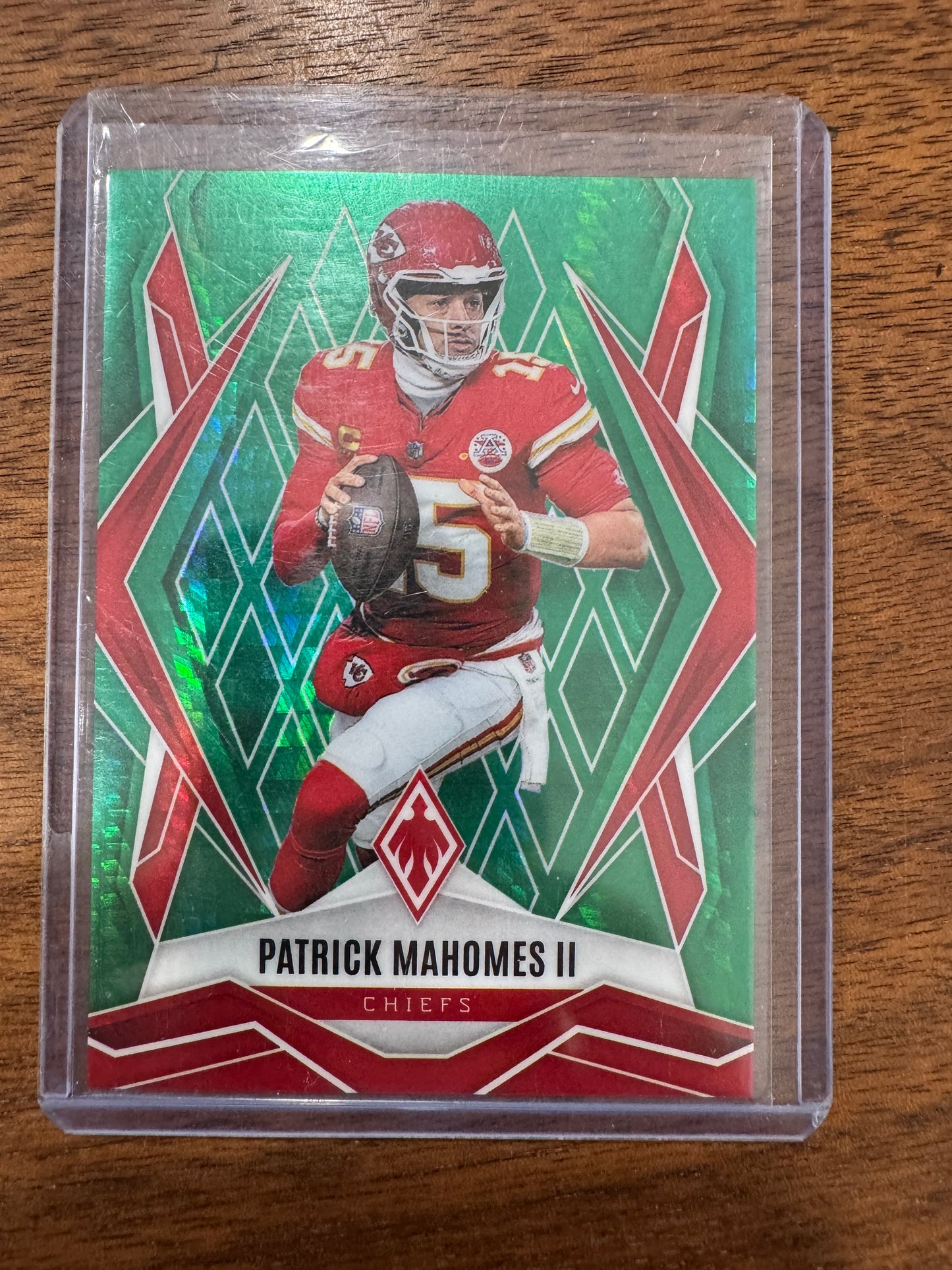 Patrick Mahomes II 2025 Panini Phoenix Green Pulsar /149 Kansas City Chiefs #1
