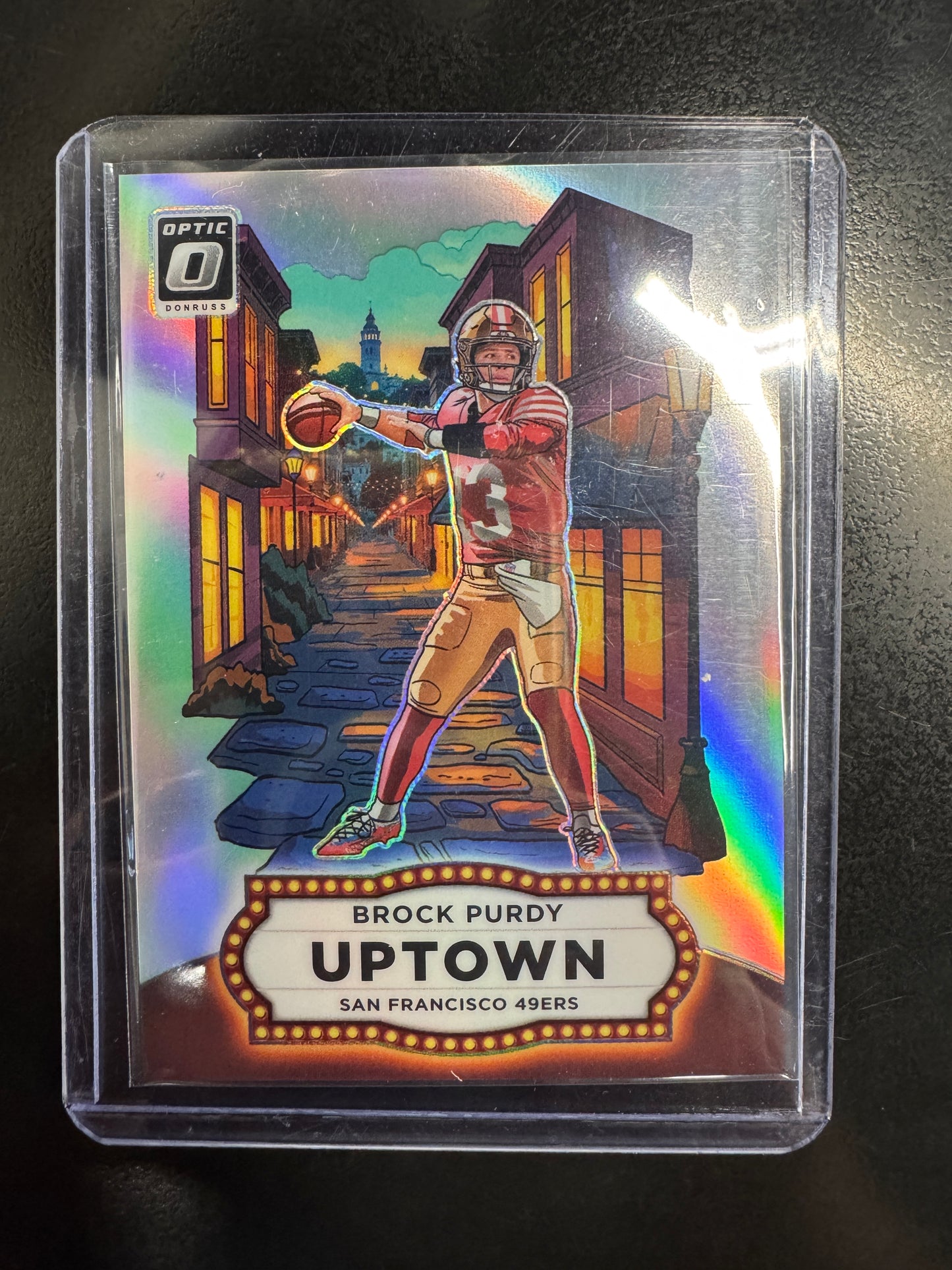 2025 Panini Donruss Optic Brock Purdy Uptown SSP Insert Card #4 49ers