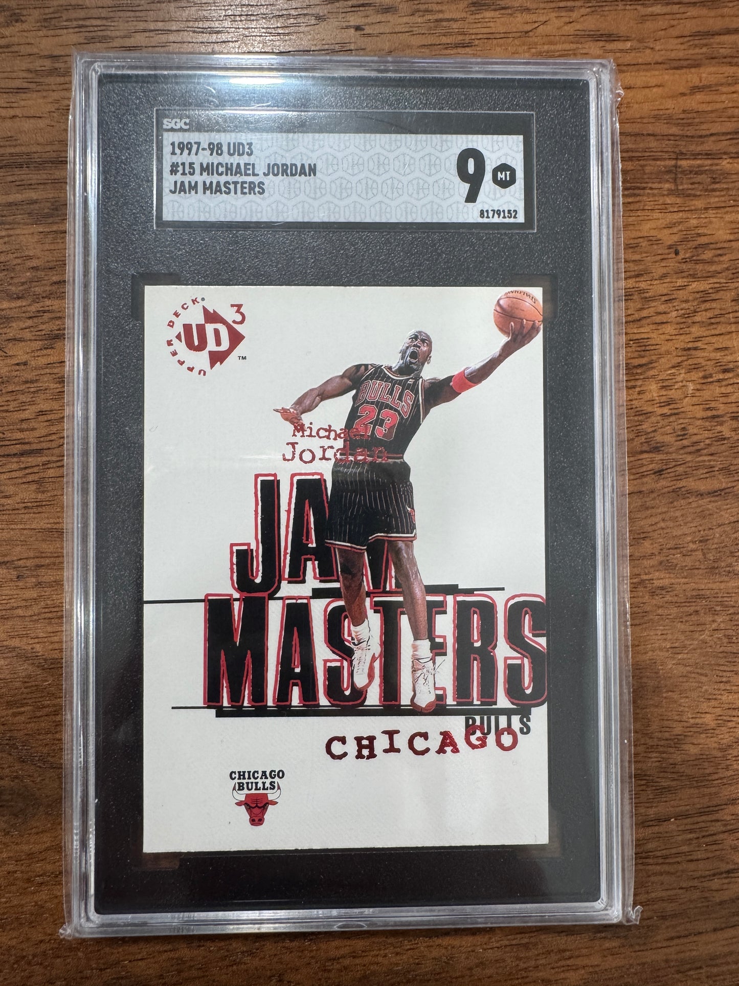 1997 UD3 - MICHAEL JORDAN - Jam Masters #15 - CHICAGO BULLS CSG 9