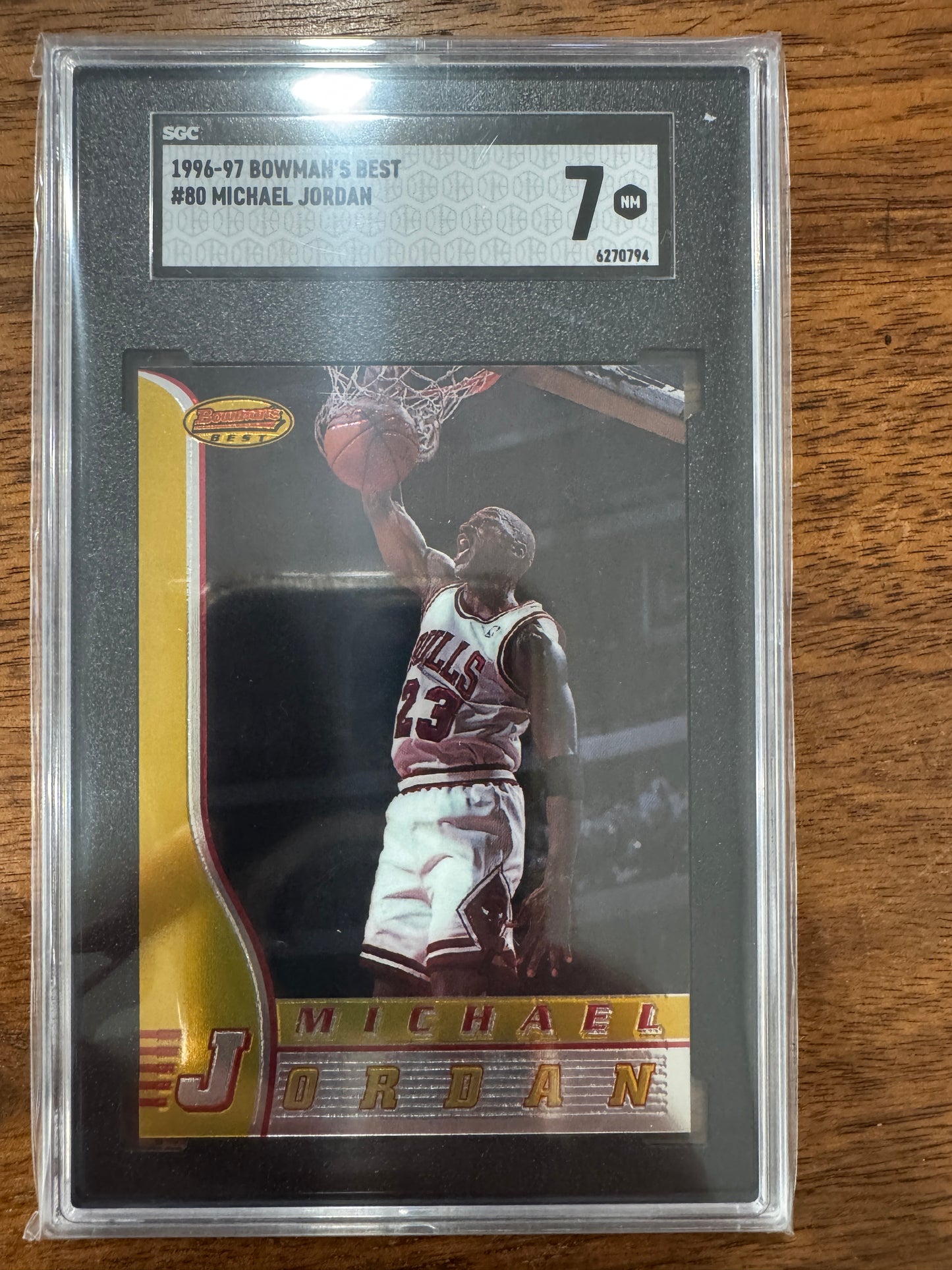 1996-97 Bowman's Best - Michael Jordan #80 sgc 7