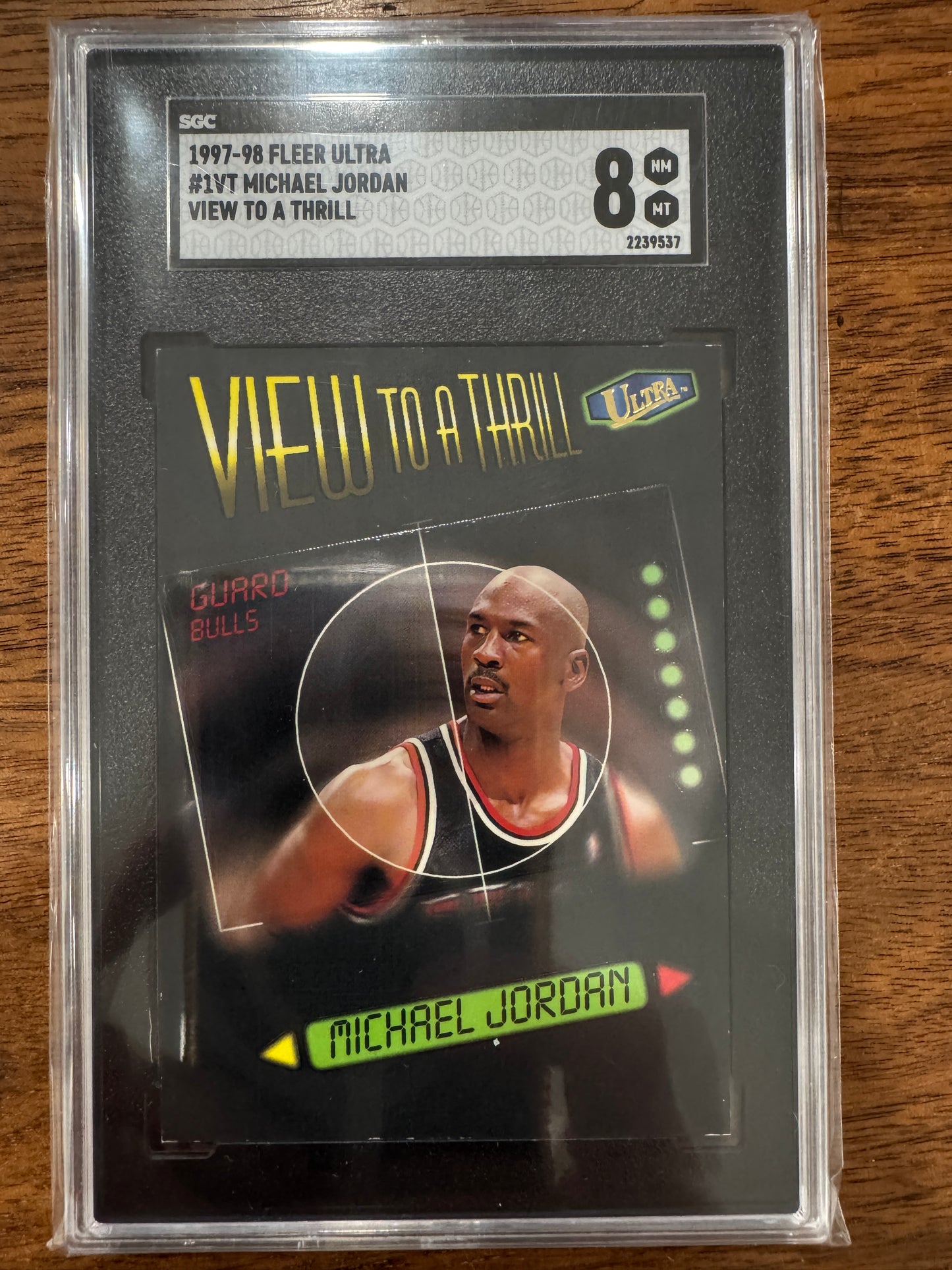 1997-98 Fleer Ultra Michael Jordan View to a Thrill #1VT SGC 8